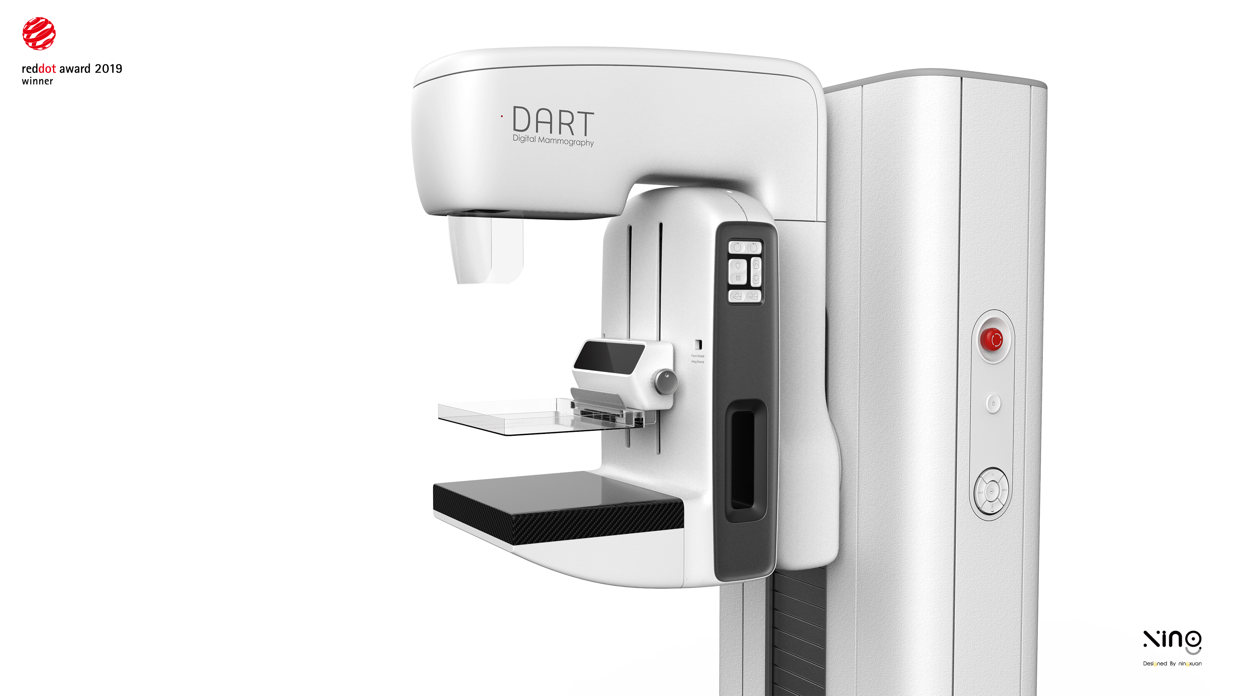 Breast X-ray diagnosis，medical apparatus and instruments，Appearance design，Structural design，Red dot award，