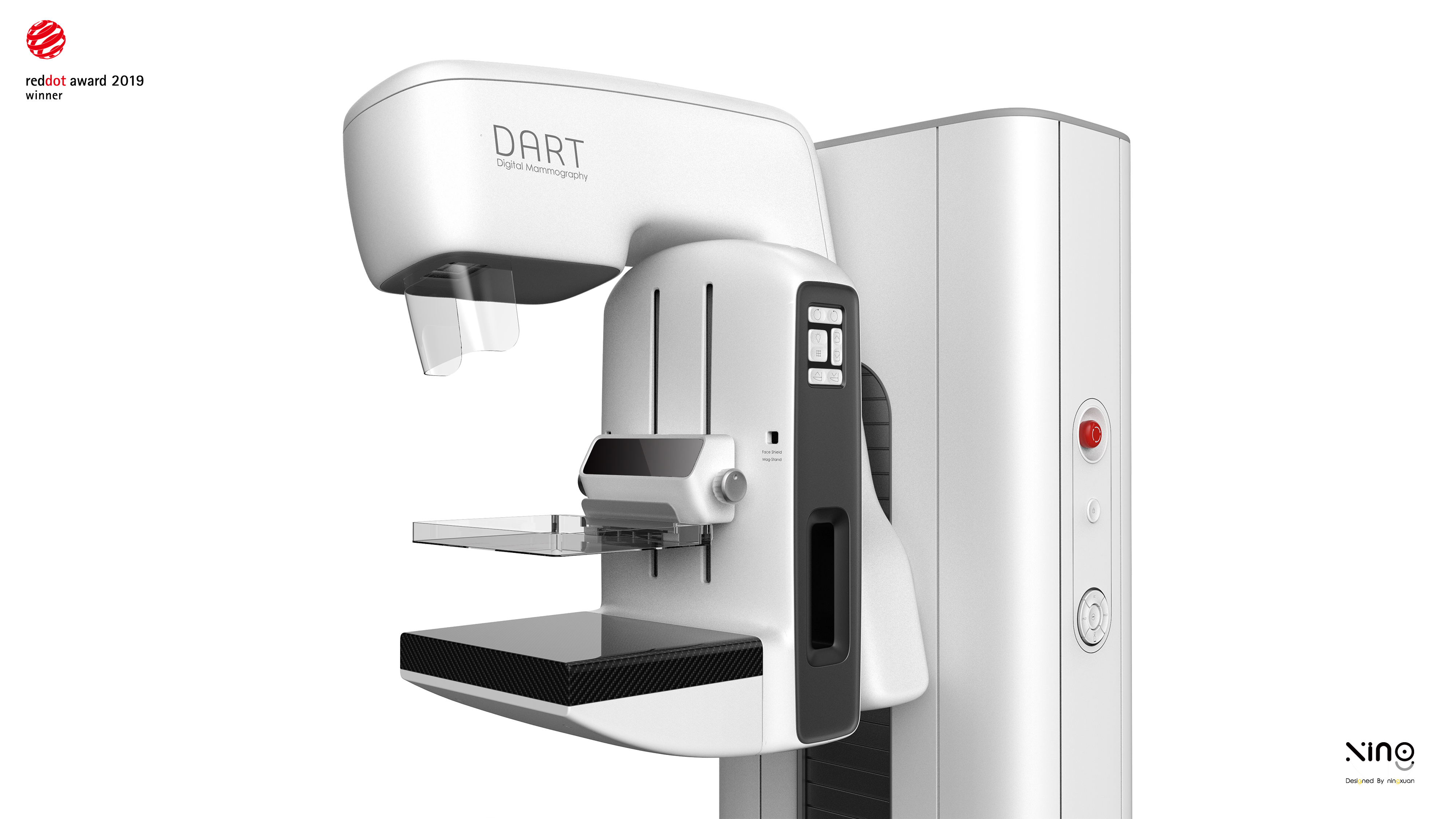 Breast X-ray diagnosis，medical apparatus and instruments，Appearance design，Structural design，Red dot award，