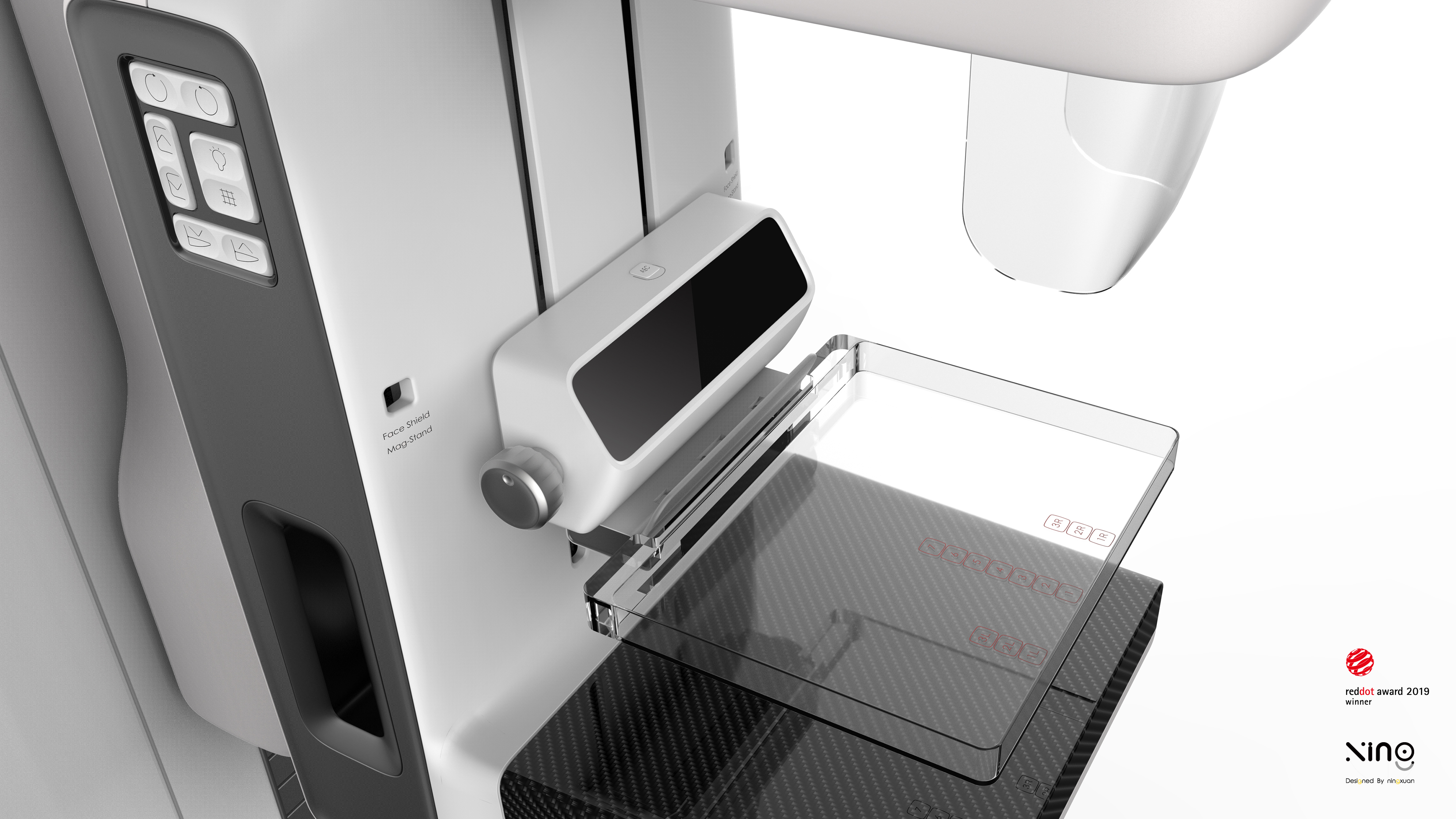 Breast X-ray diagnosis，medical apparatus and instruments，Appearance design，Structural design，Red dot award，