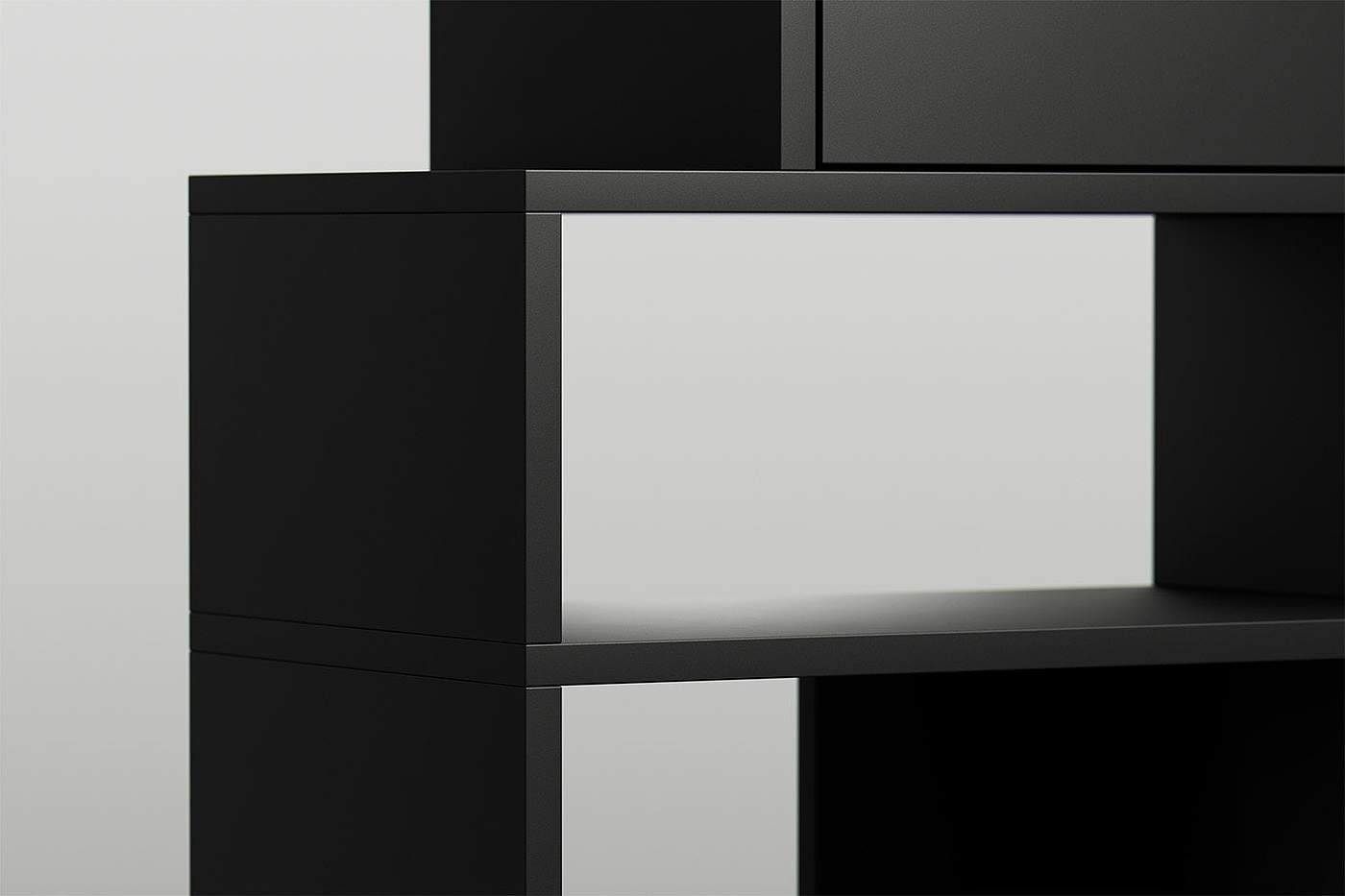 type02，Matte black，Acrylic foil，bookshelf，