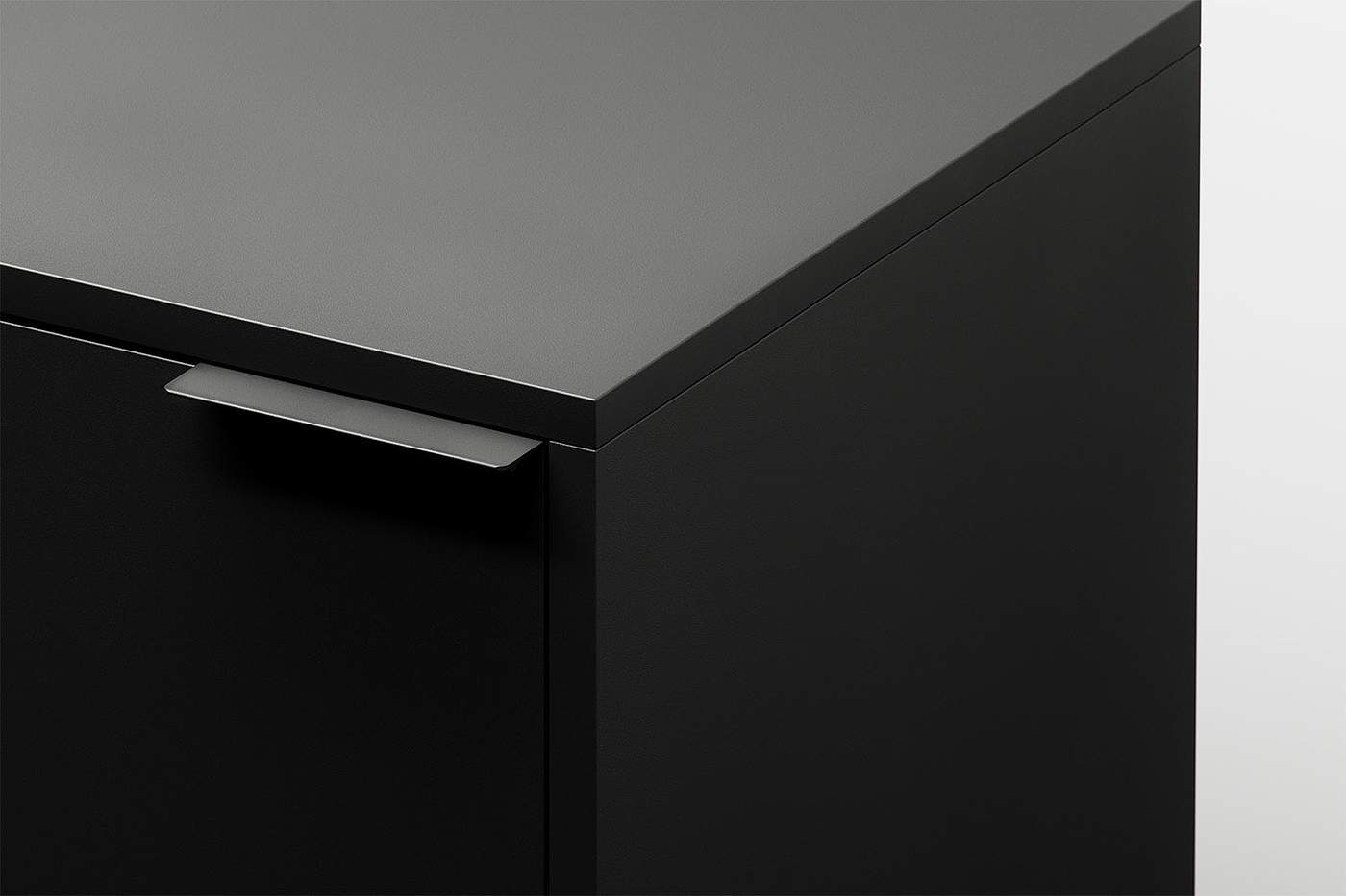 type02，Matte black，Acrylic foil，bookshelf，