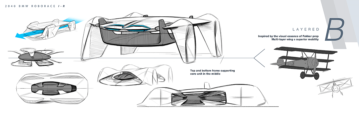 宝马，Roborace，赛车，跑车，