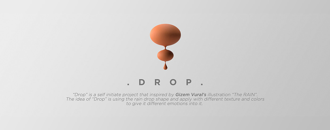 drop，插图，The RAIN，纹理，颜色，