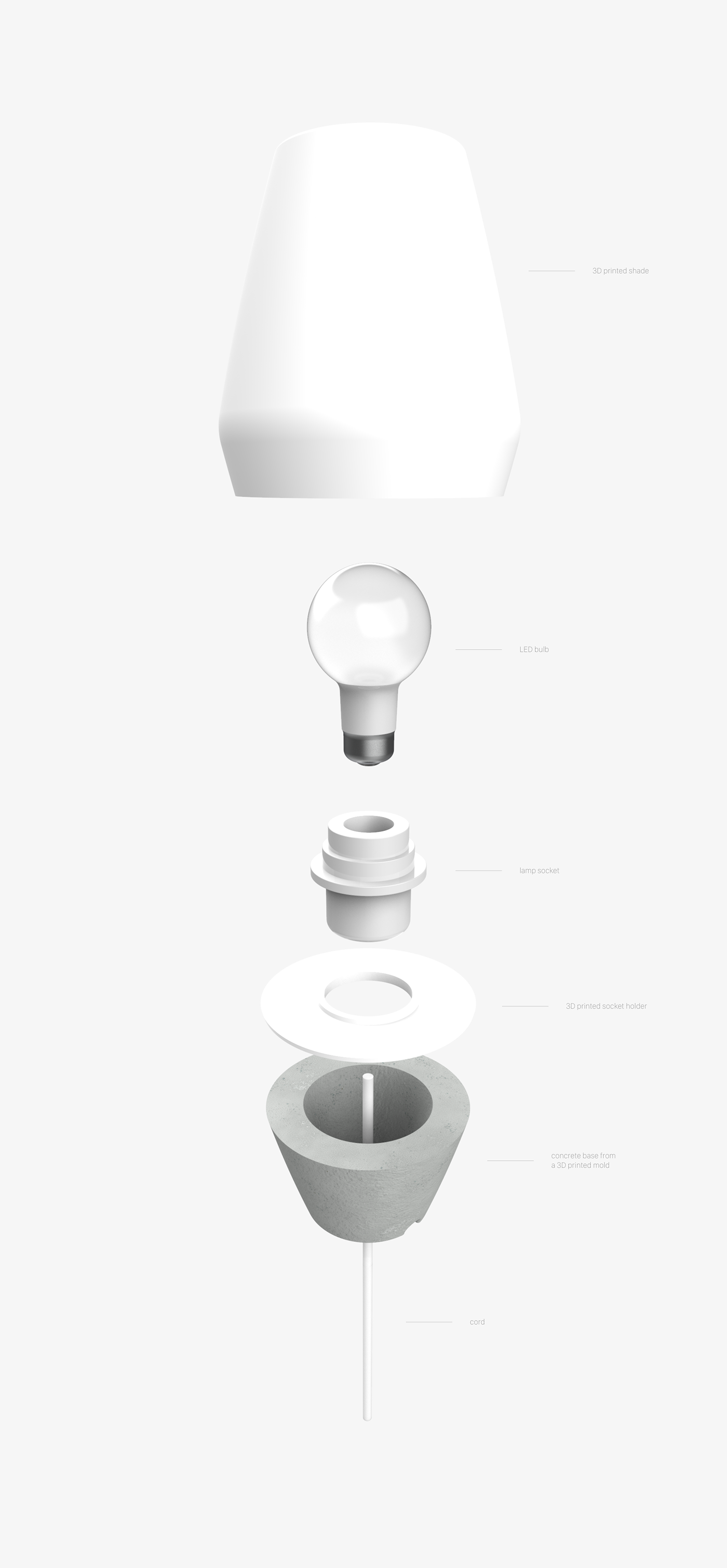 3D printing，lamps and lanterns，Home，concrete，
