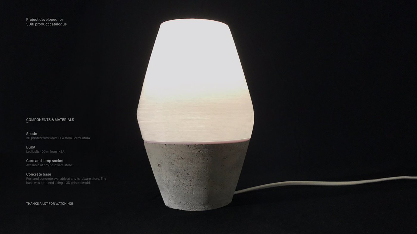 3D printing，lamps and lanterns，Home，concrete，