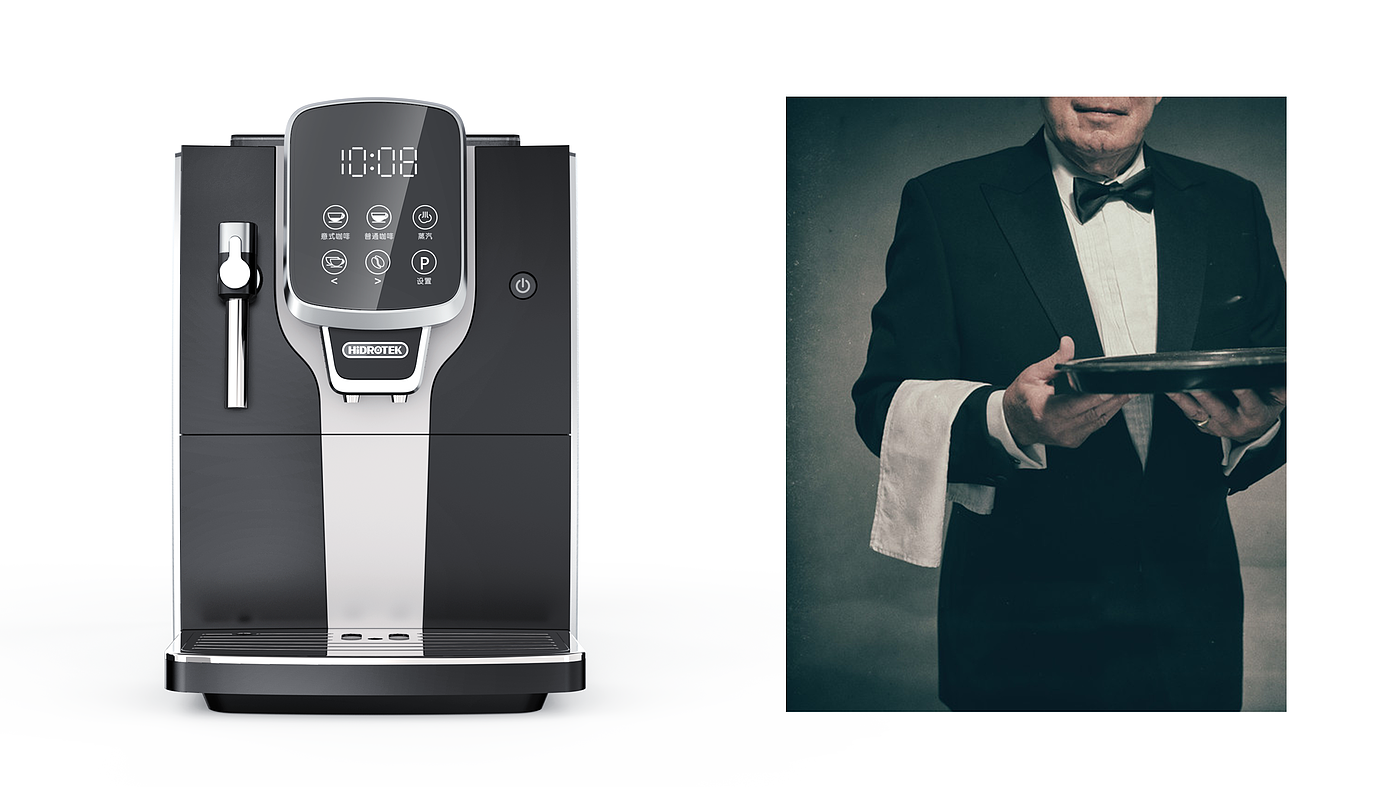 Coffee machine，small home appliances，Appearance design，Semi automatic coffee machine，