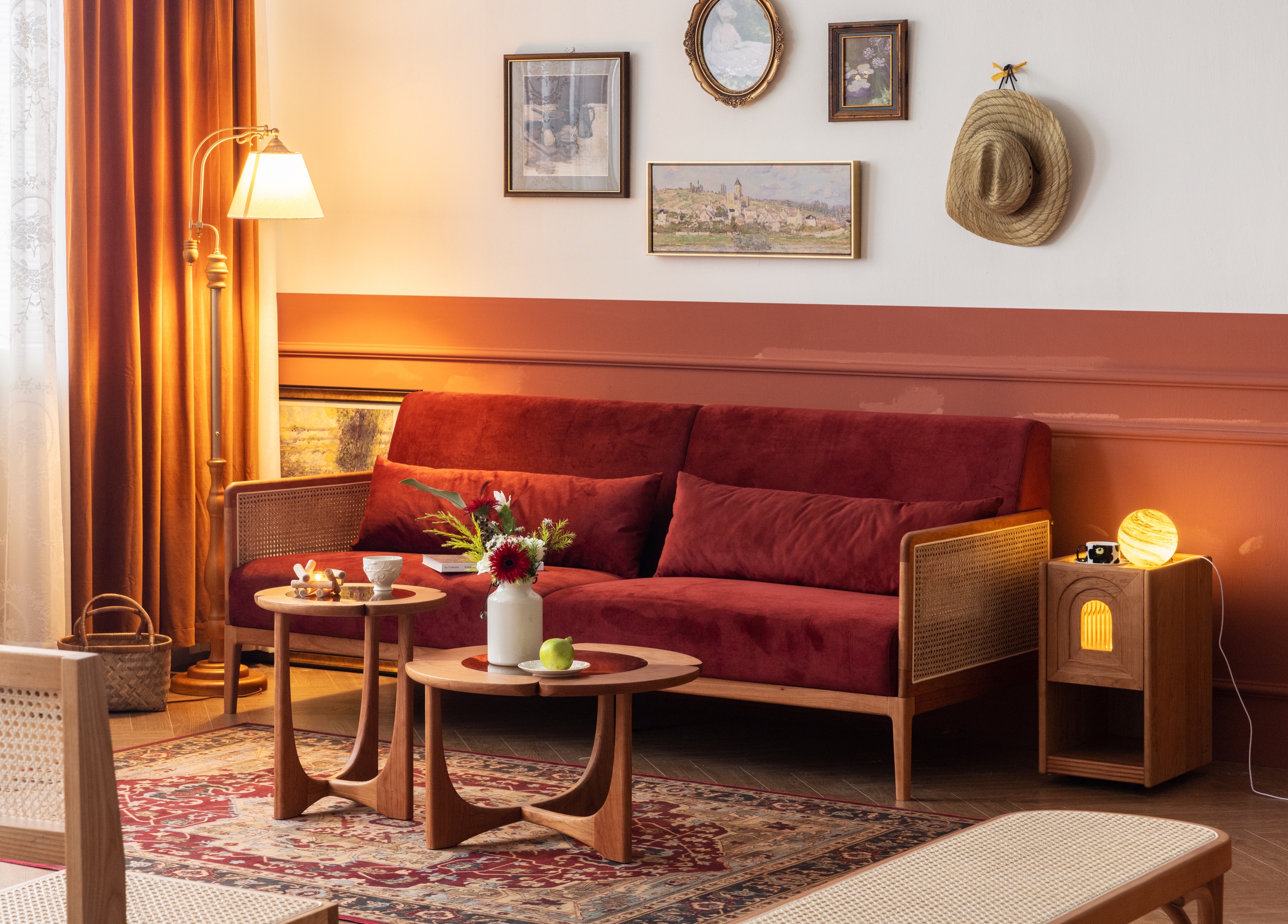 Home design，furniture design ，bedside cupboard，solid wood，Children's furniture，