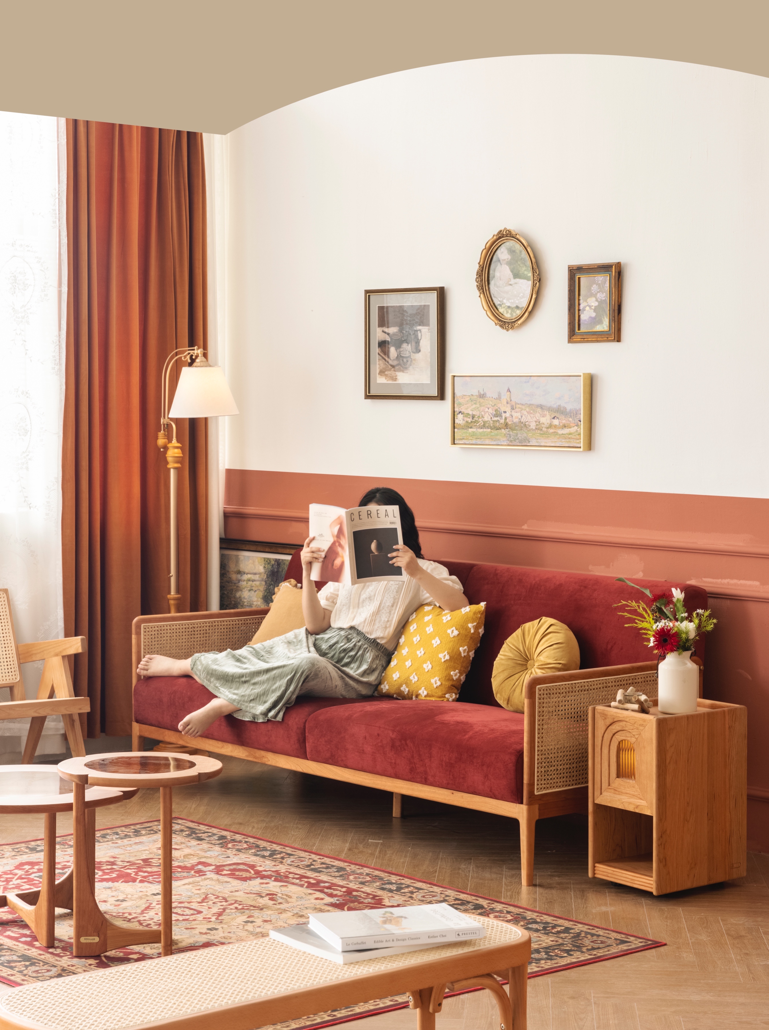 Home design，furniture design ，bedside cupboard，solid wood，Children's furniture，