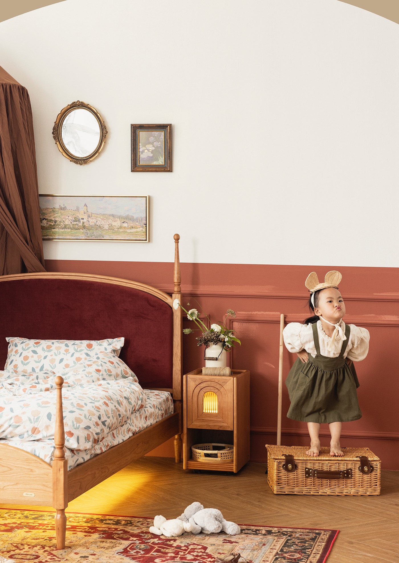 Home design，furniture design ，bedside cupboard，solid wood，Children's furniture，