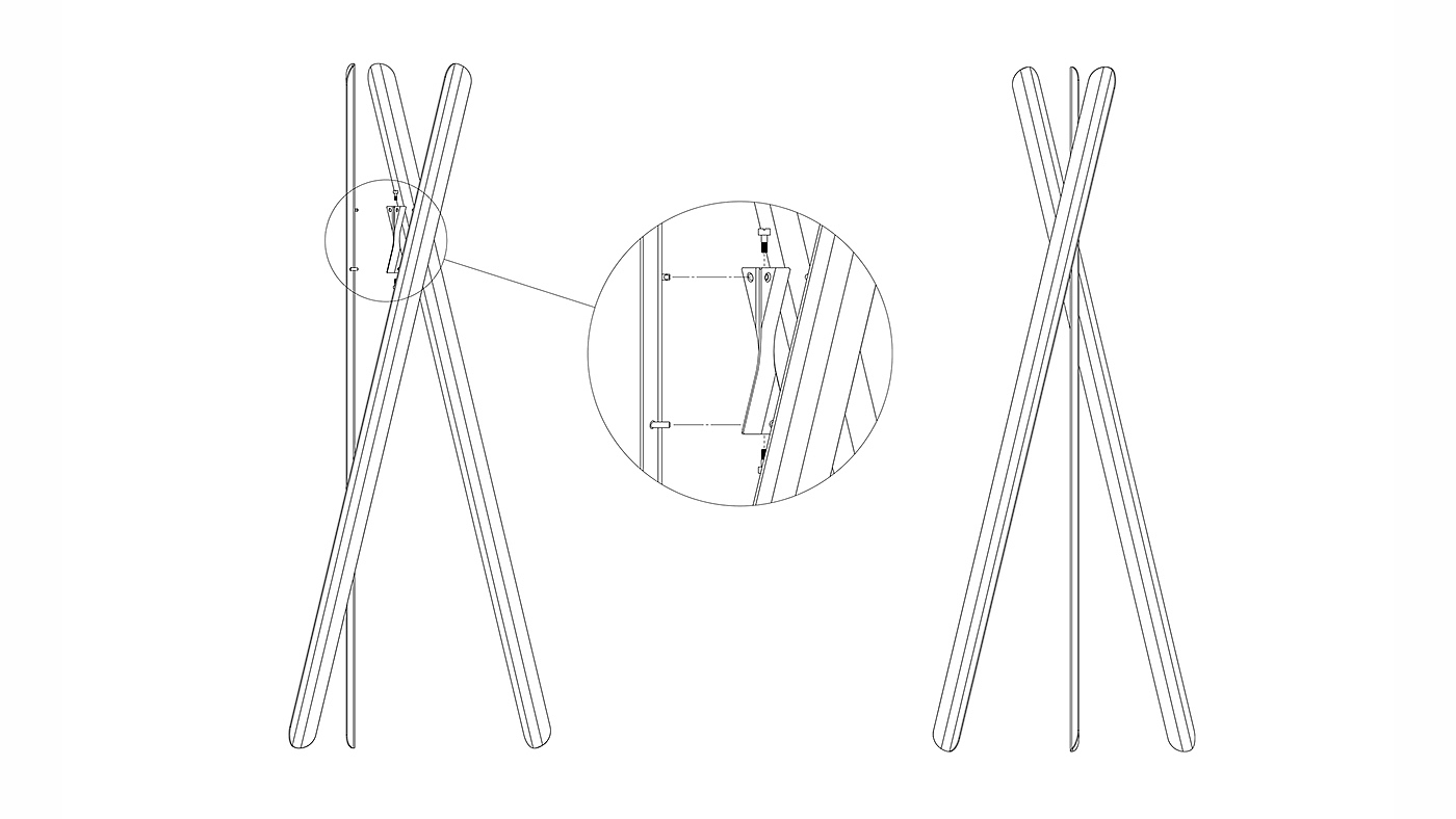 line，Clothes support，black，coat hanger，2017 red dot，