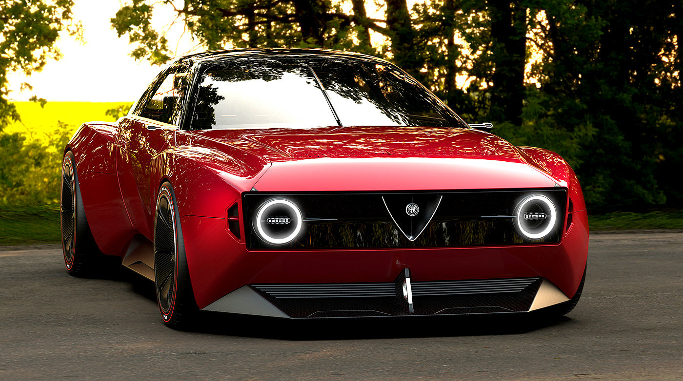 Alfa Romeo GTS，automobile，conceptual design，