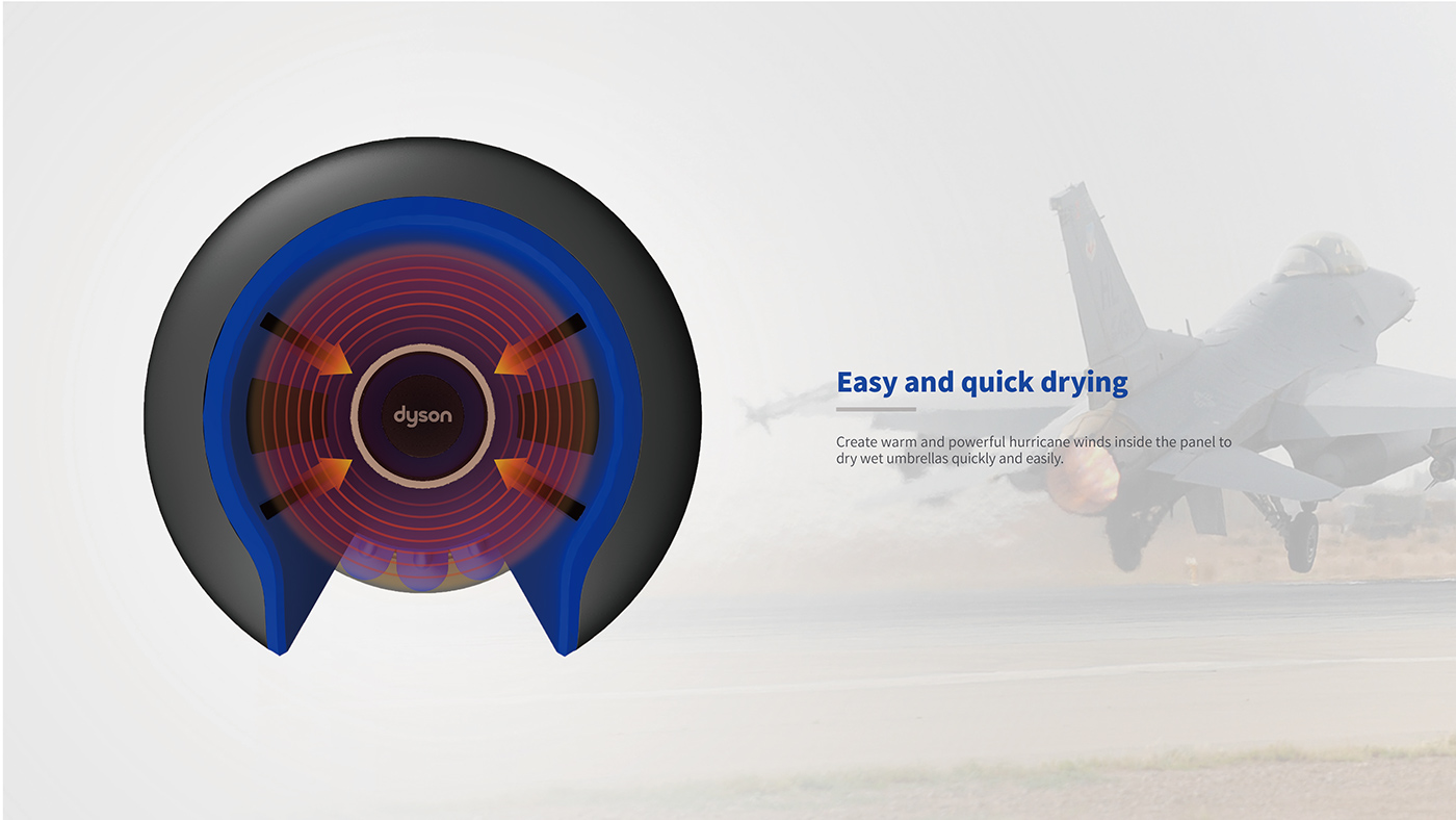 Umbrella，Bracket，dysone，dry，