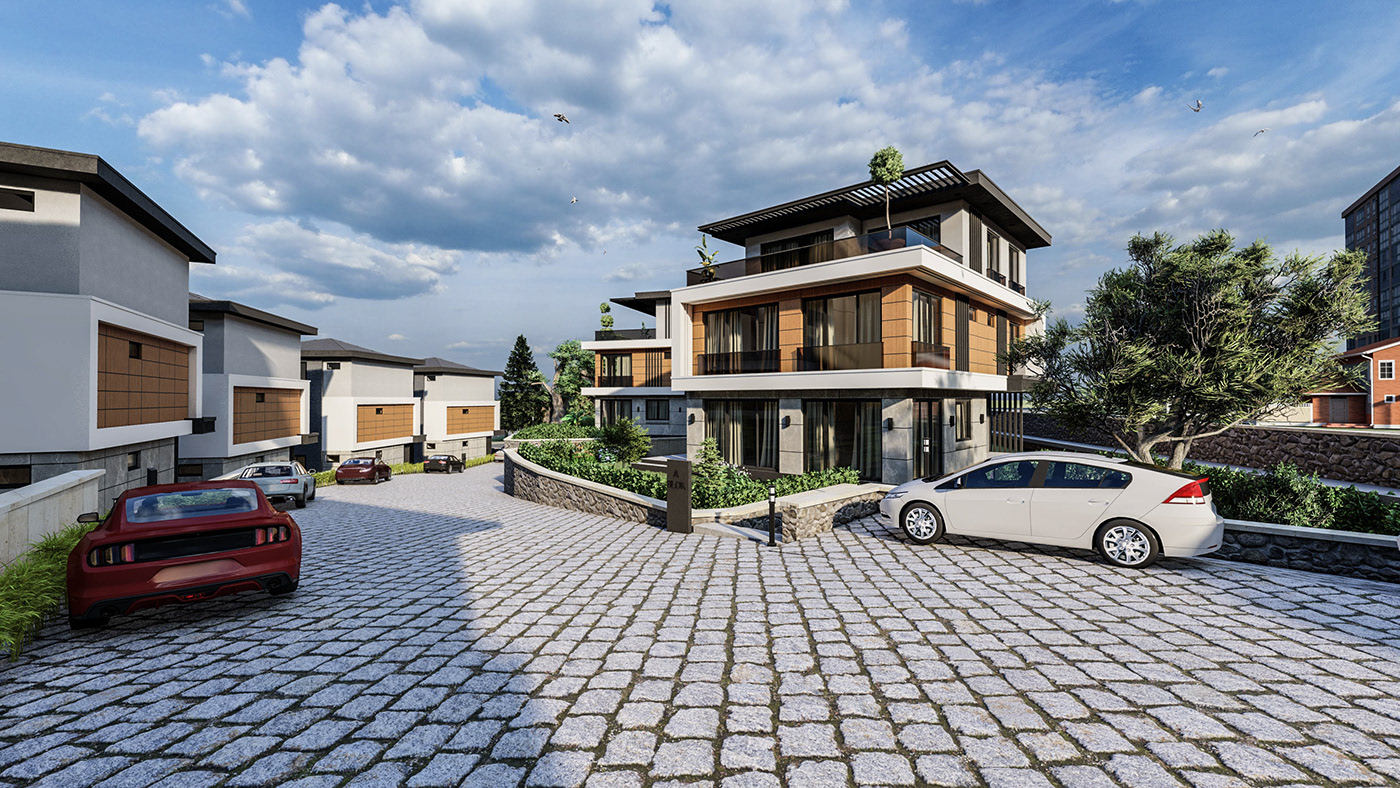 Architecture，3D modeling，cgi，