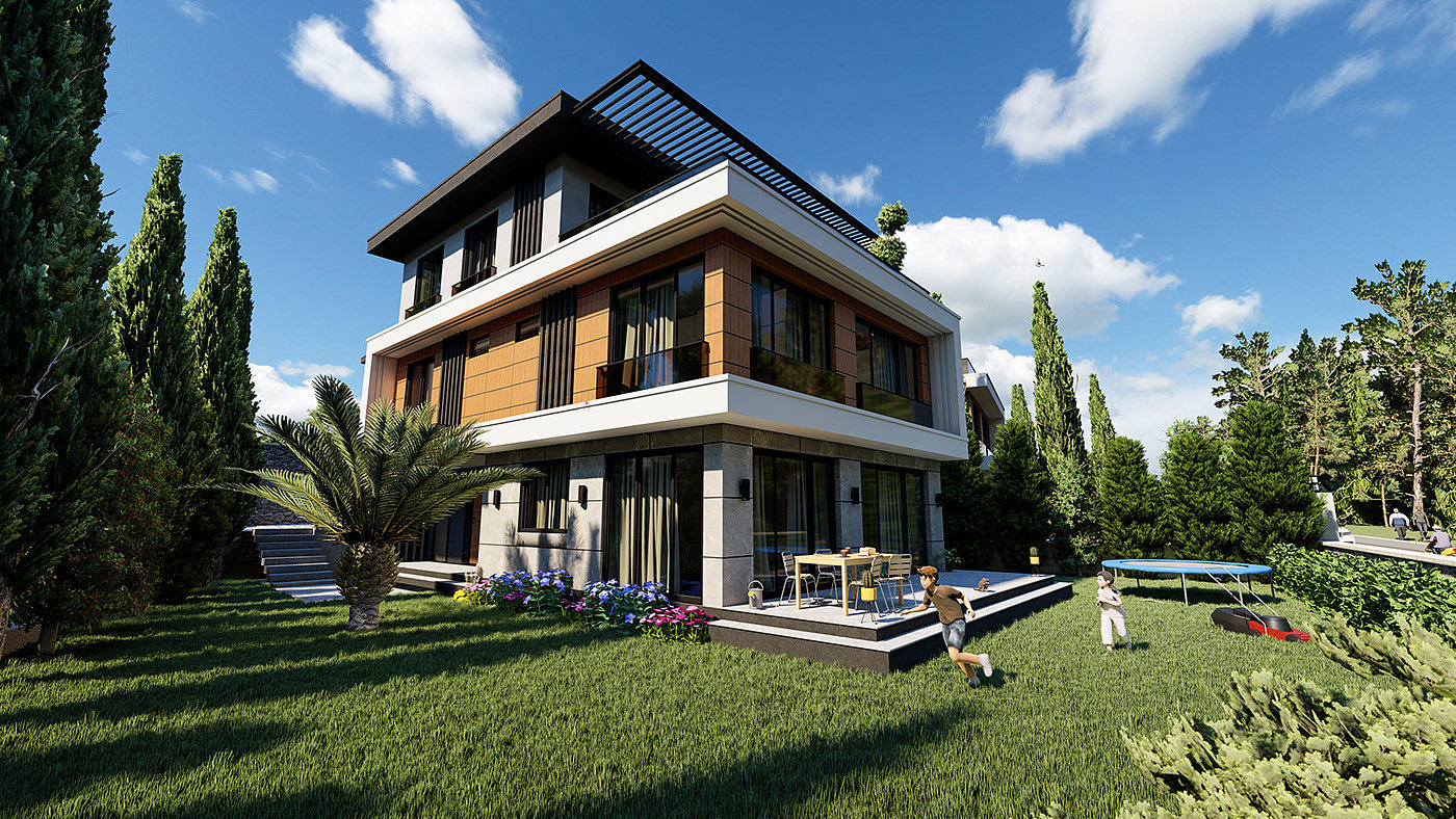 Architecture，3D modeling，cgi，
