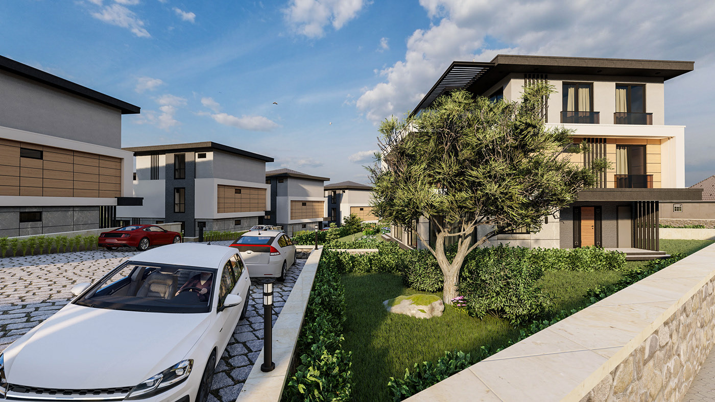 Architecture，3D modeling，cgi，