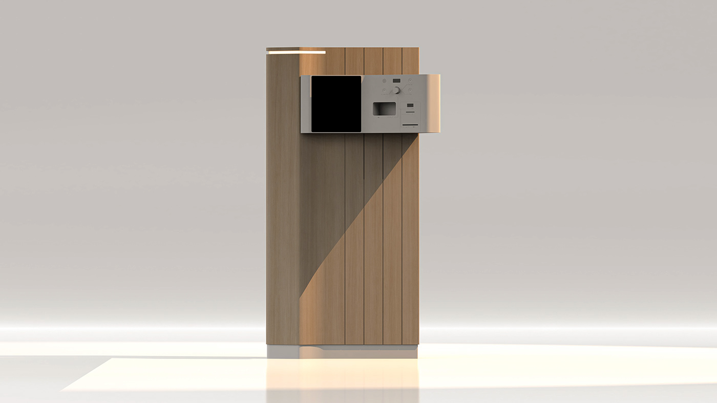 FLOWN，Flow form，Airport kiosk，Aerodynamic flow，braille，Airport space flow，