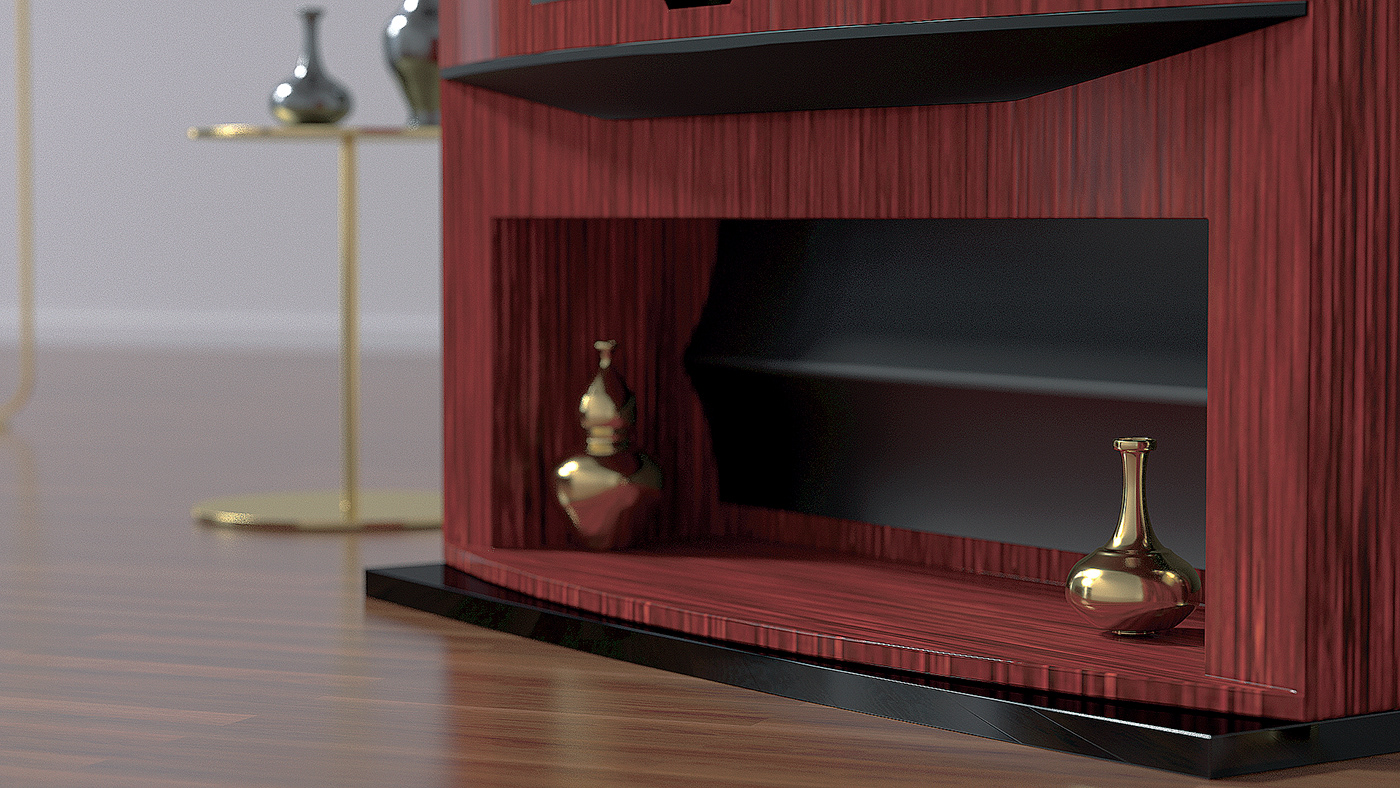 JBL HARMAN，PARAGONS，Furniture speaker，Four speakers，Red sandalwood，