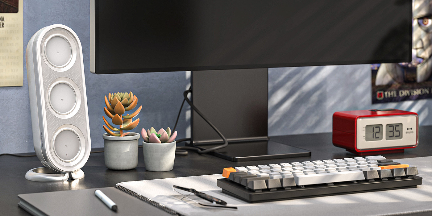 speaker，Render，concept，cgi，