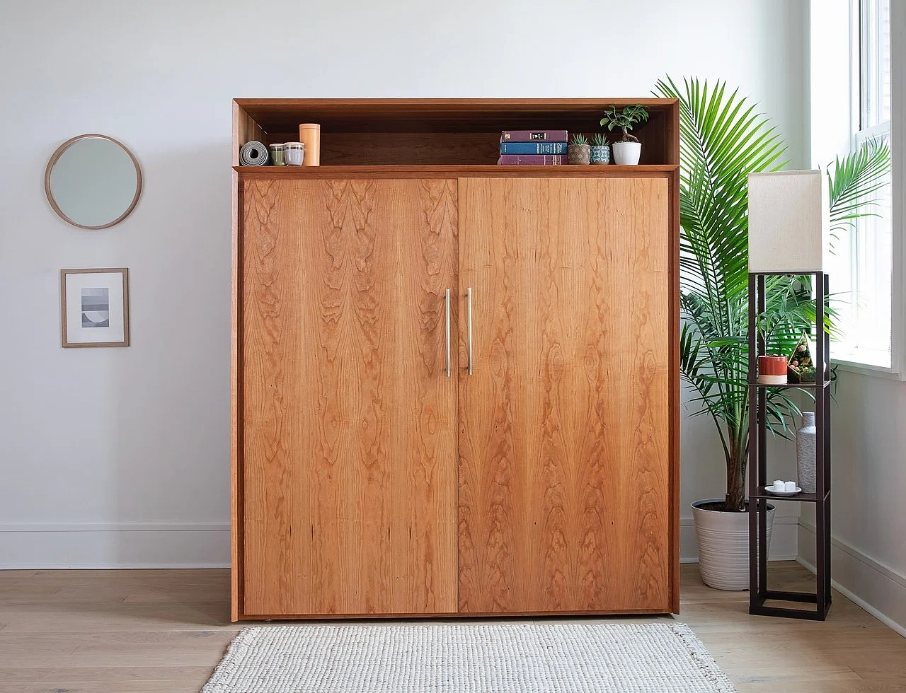 cupboard，furniture，Exercise bike cabinet，practical，wooden ，