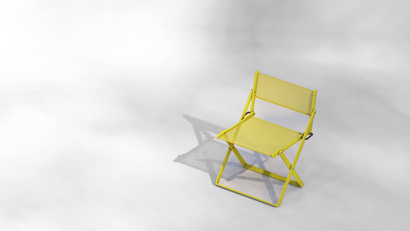 chair，Folding chair，simple，Metal，