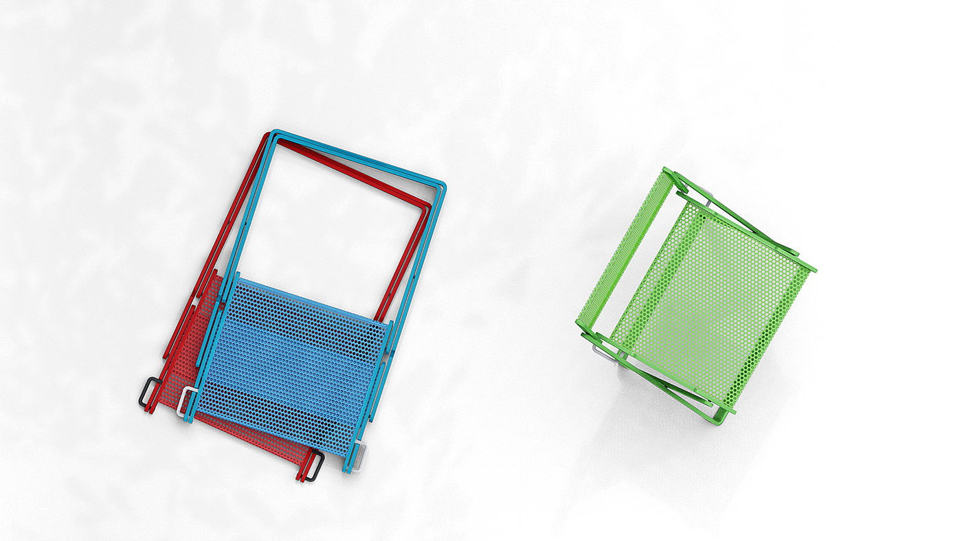 chair，Folding chair，simple，Metal，
