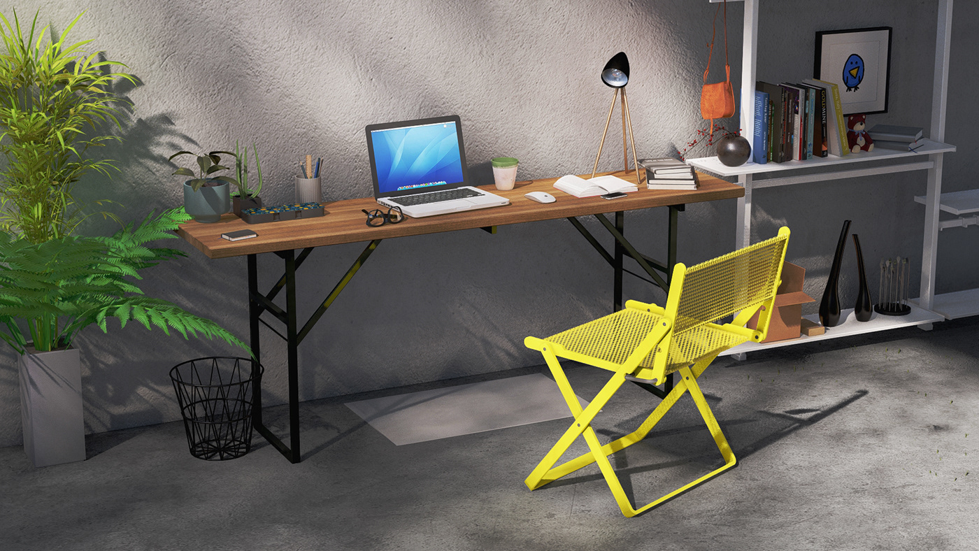 chair，Folding chair，simple，Metal，