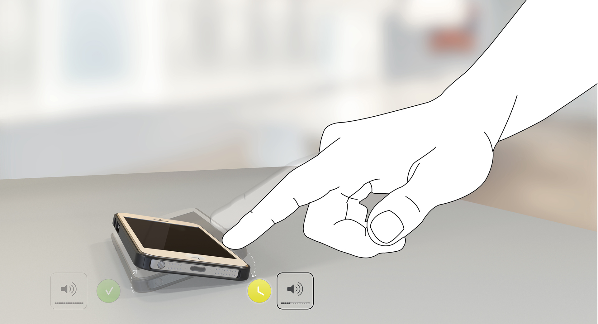 intelligence，Mode adjustment，interaction，AVA smartphone case，gyroscope，2013if Award，