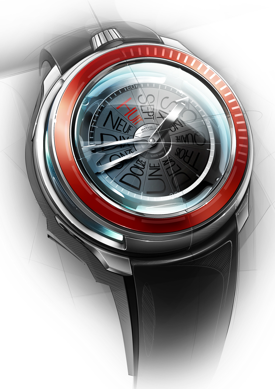 motion，Wrist watch，design sketch，draft，