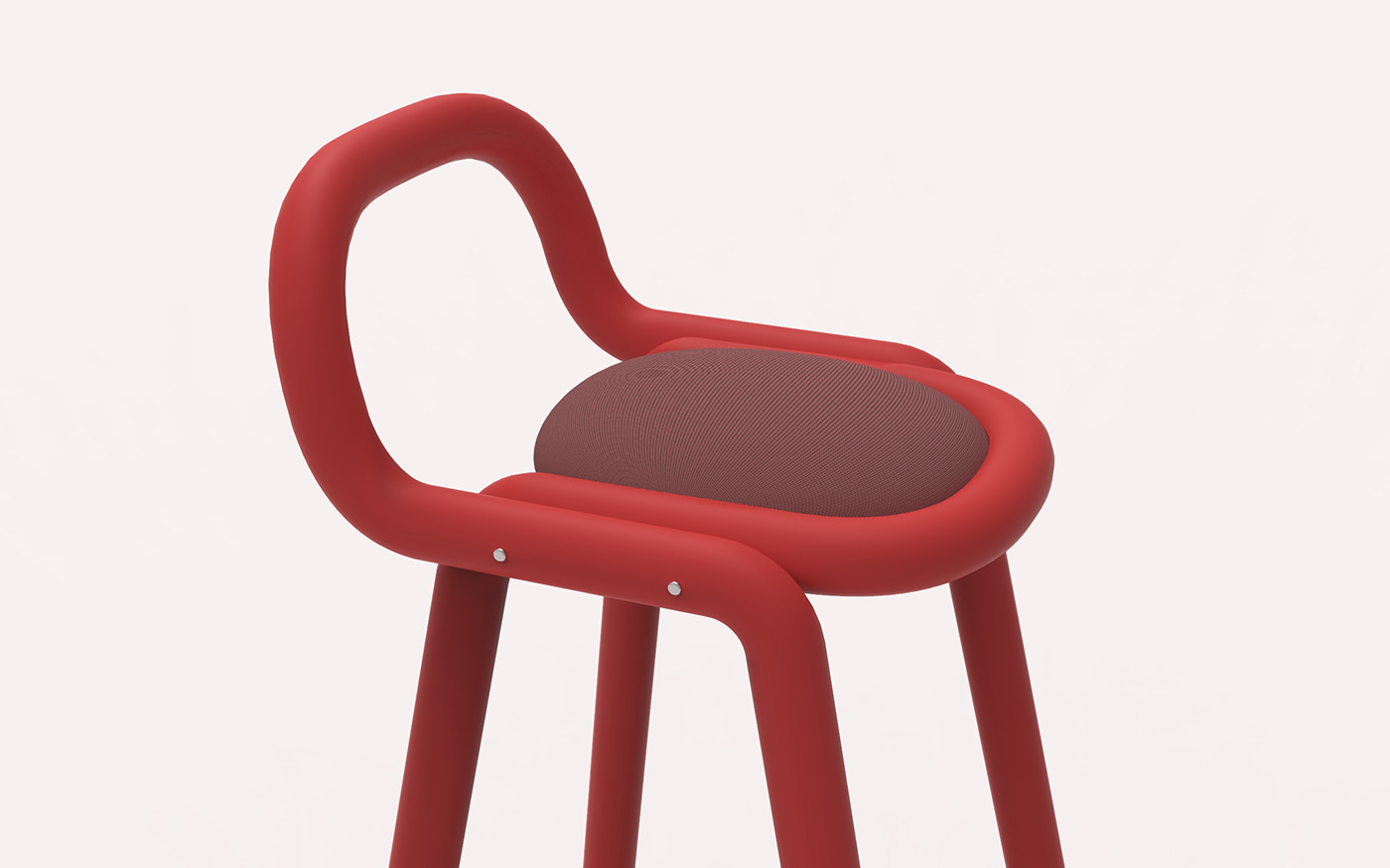 chair，gules，Metal，Textile，