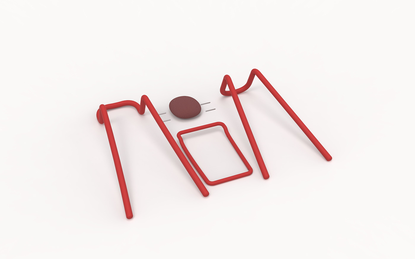 chair，gules，Metal，Textile，