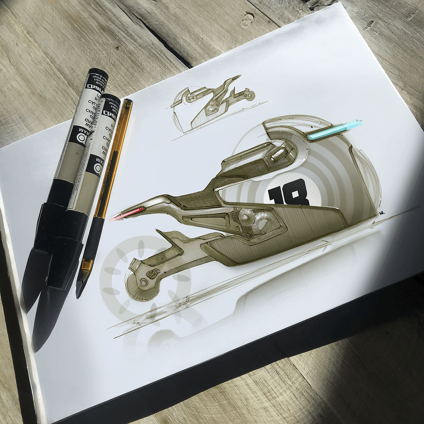 sketch，motorcycle，automobile，Role design，Hand drawn manuscript，