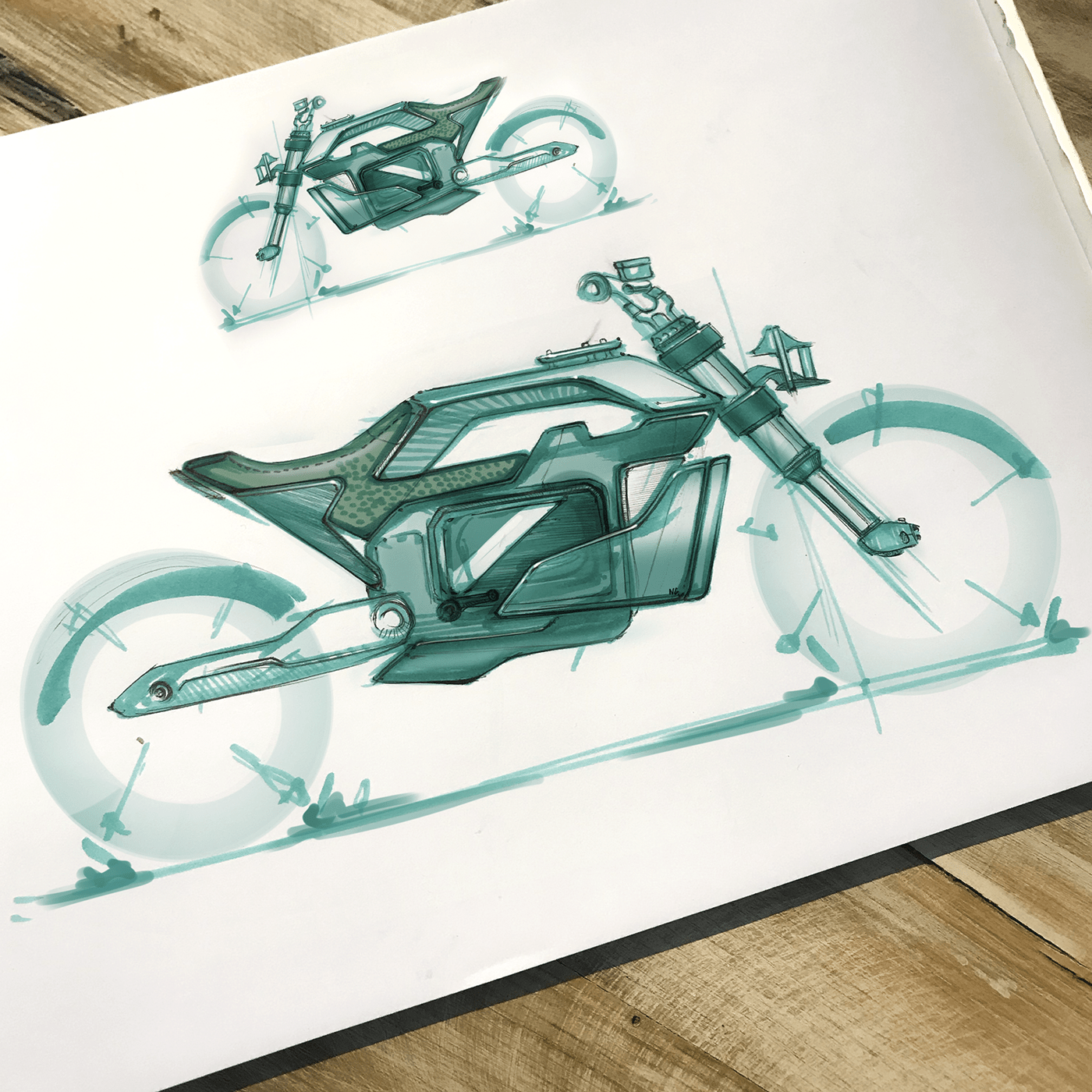 sketch，motorcycle，automobile，Role design，Hand drawn manuscript，