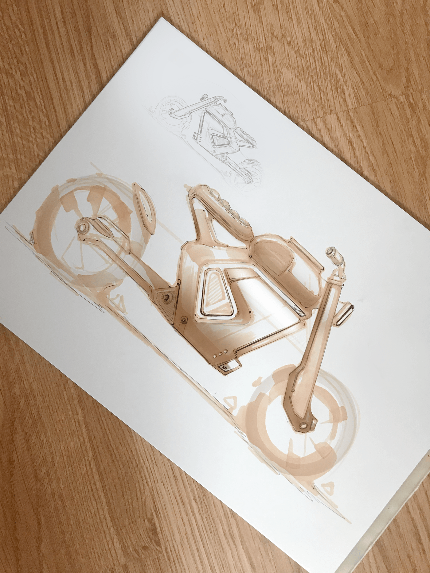 sketch，motorcycle，automobile，Role design，Hand drawn manuscript，