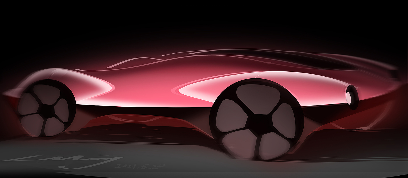 Automobile design，Grass shading，Sketches，Design，vehicle，