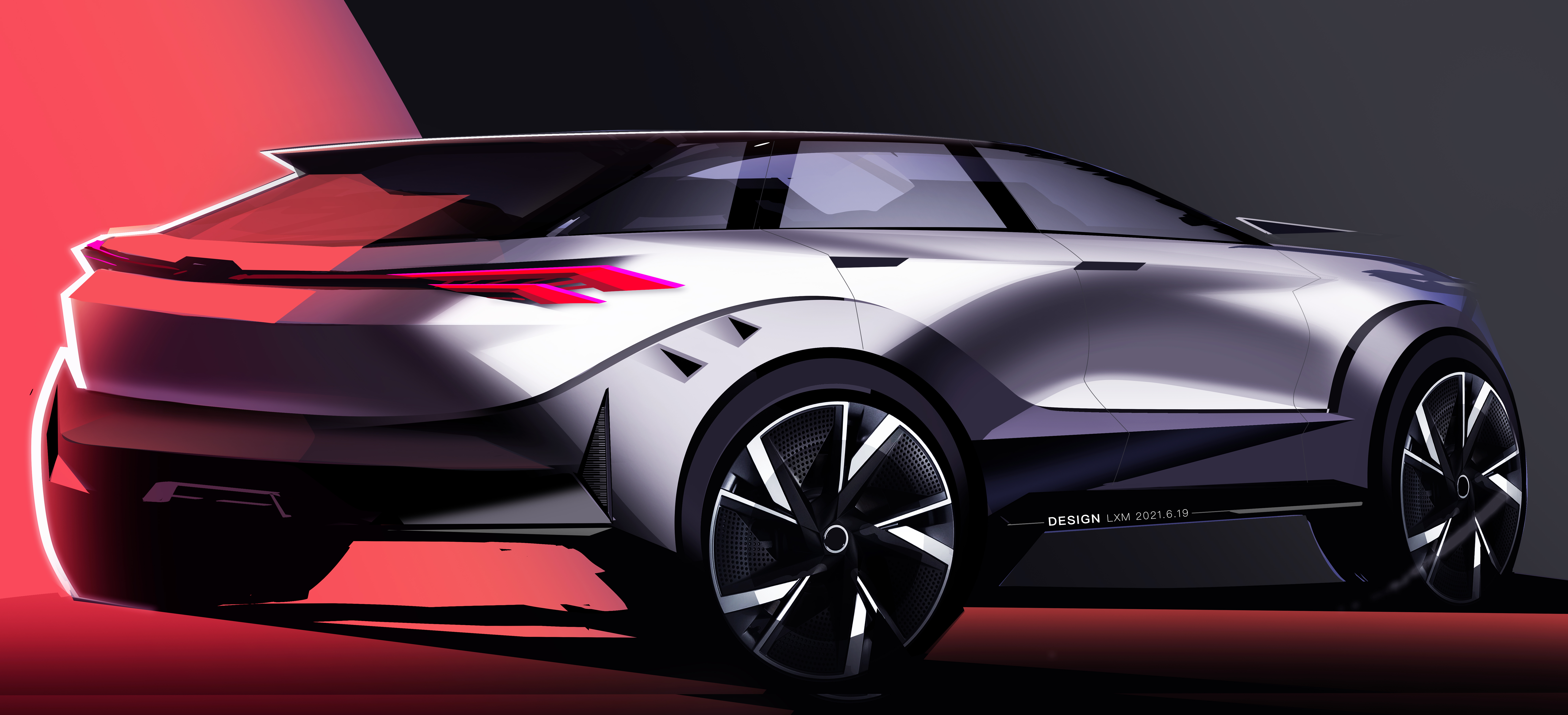 Automobile design，Grass shading，Sketches，Design，vehicle，