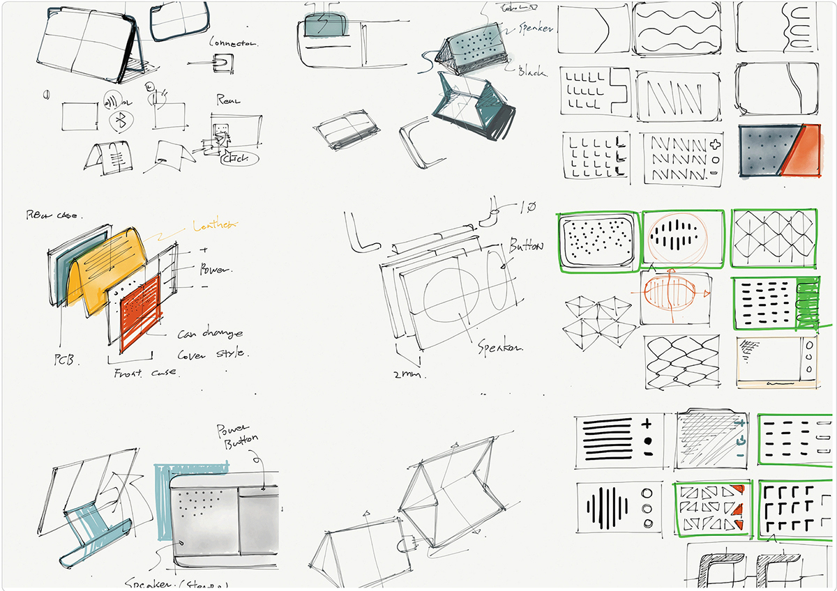 portable，Bluetooth，speaker，conceptual design，