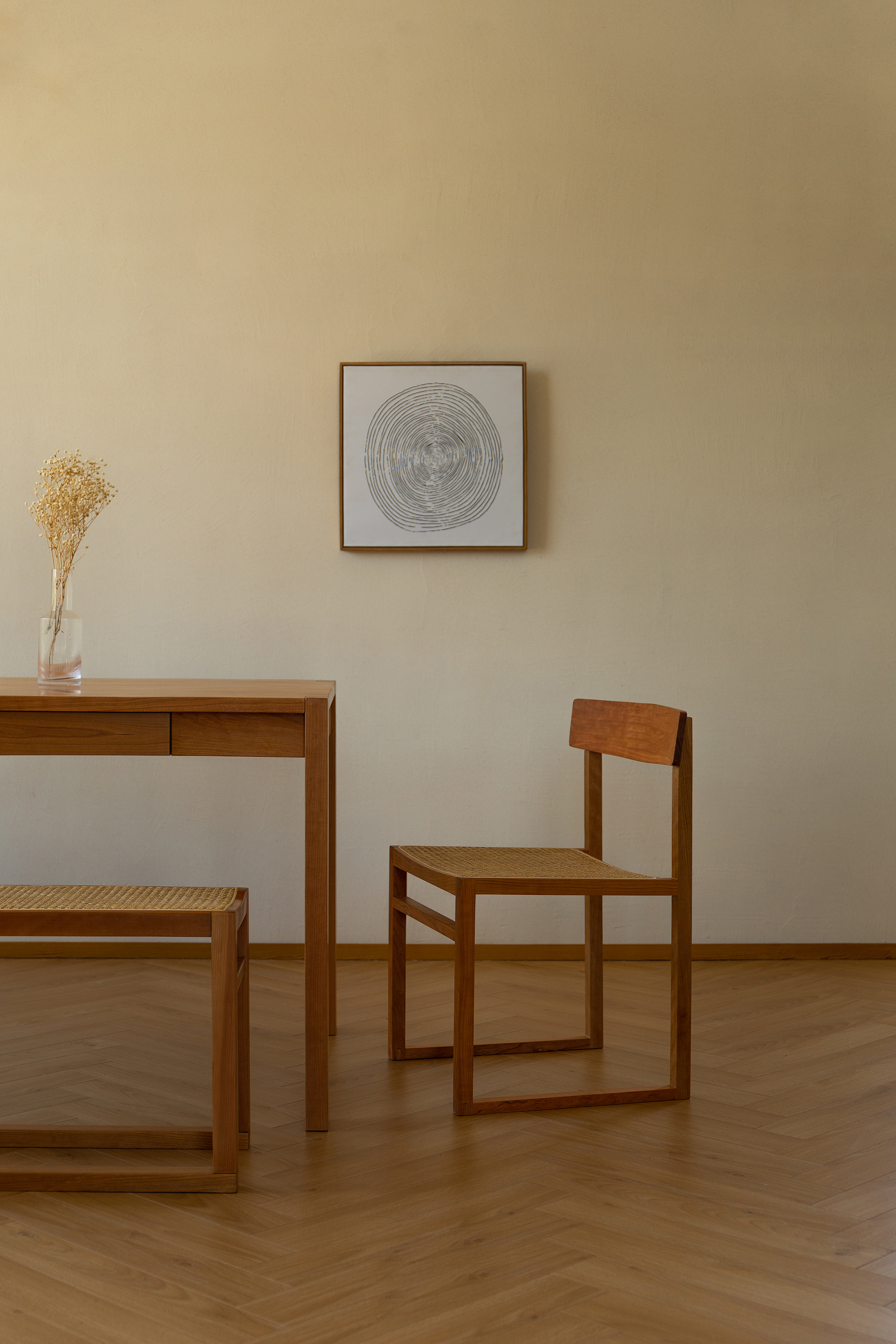 Rattan weaving / armchair / dining chair / Japanese style / Yuji，