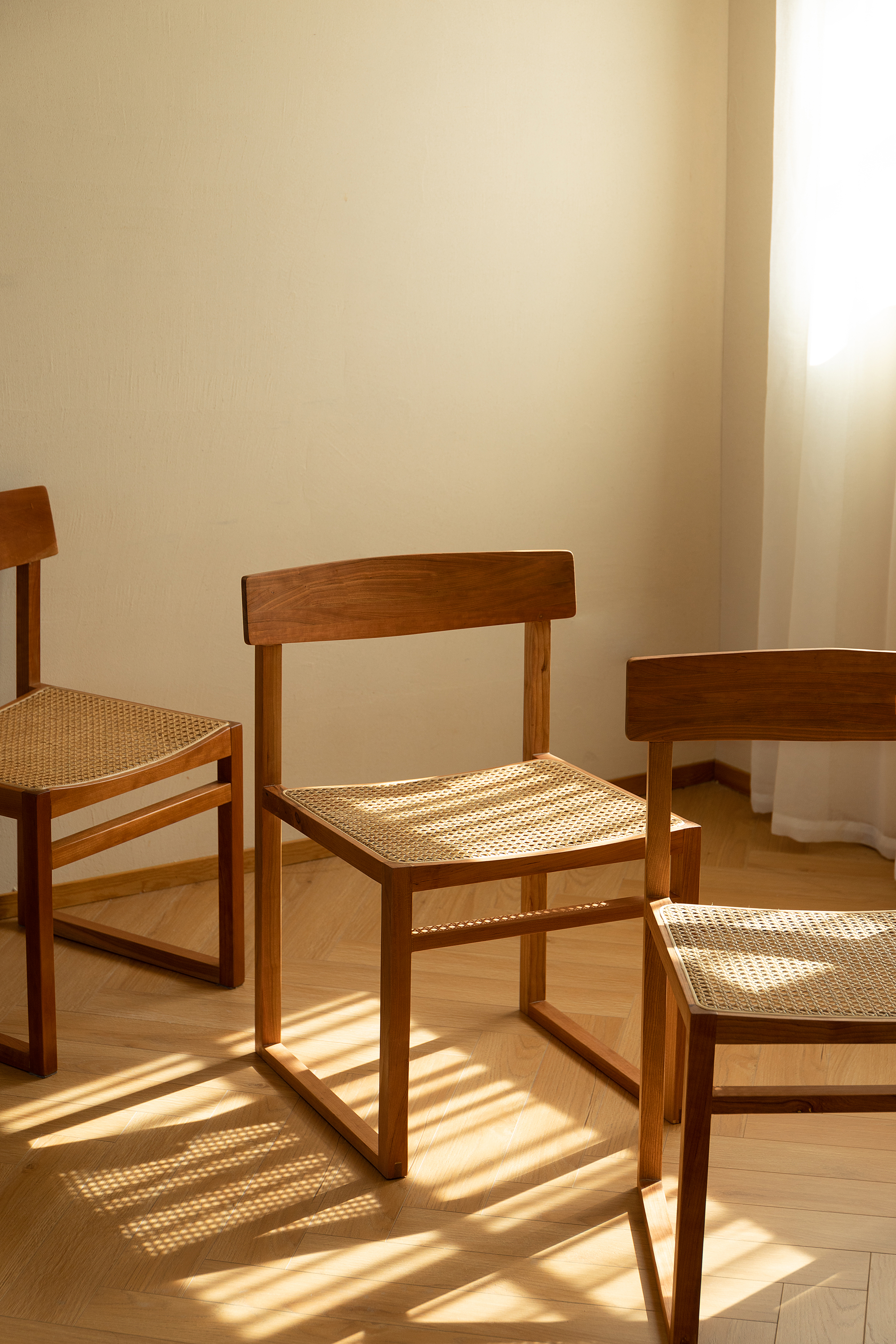 Rattan weaving / armchair / dining chair / Japanese style / Yuji，