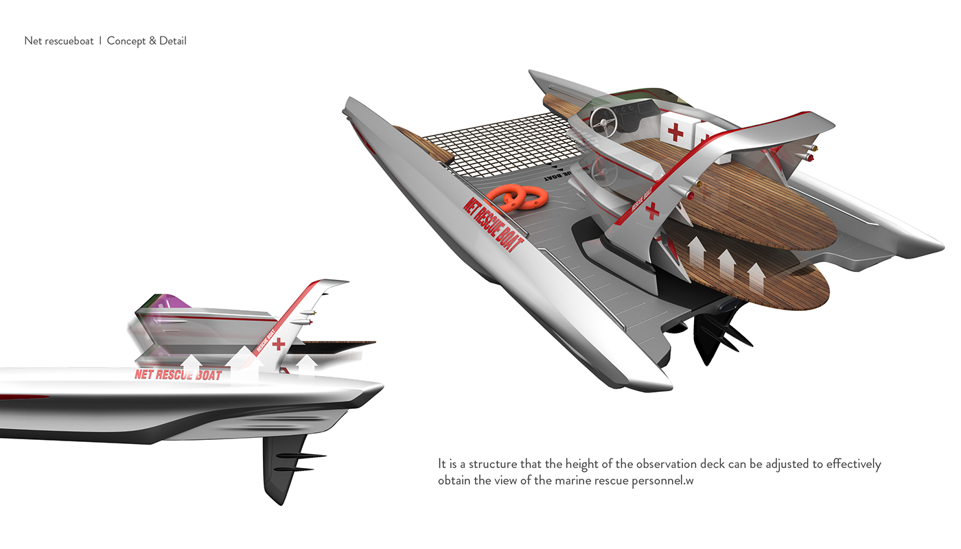 the republic of korea，Net rescueboat，lifeboat，2014 red dot award，