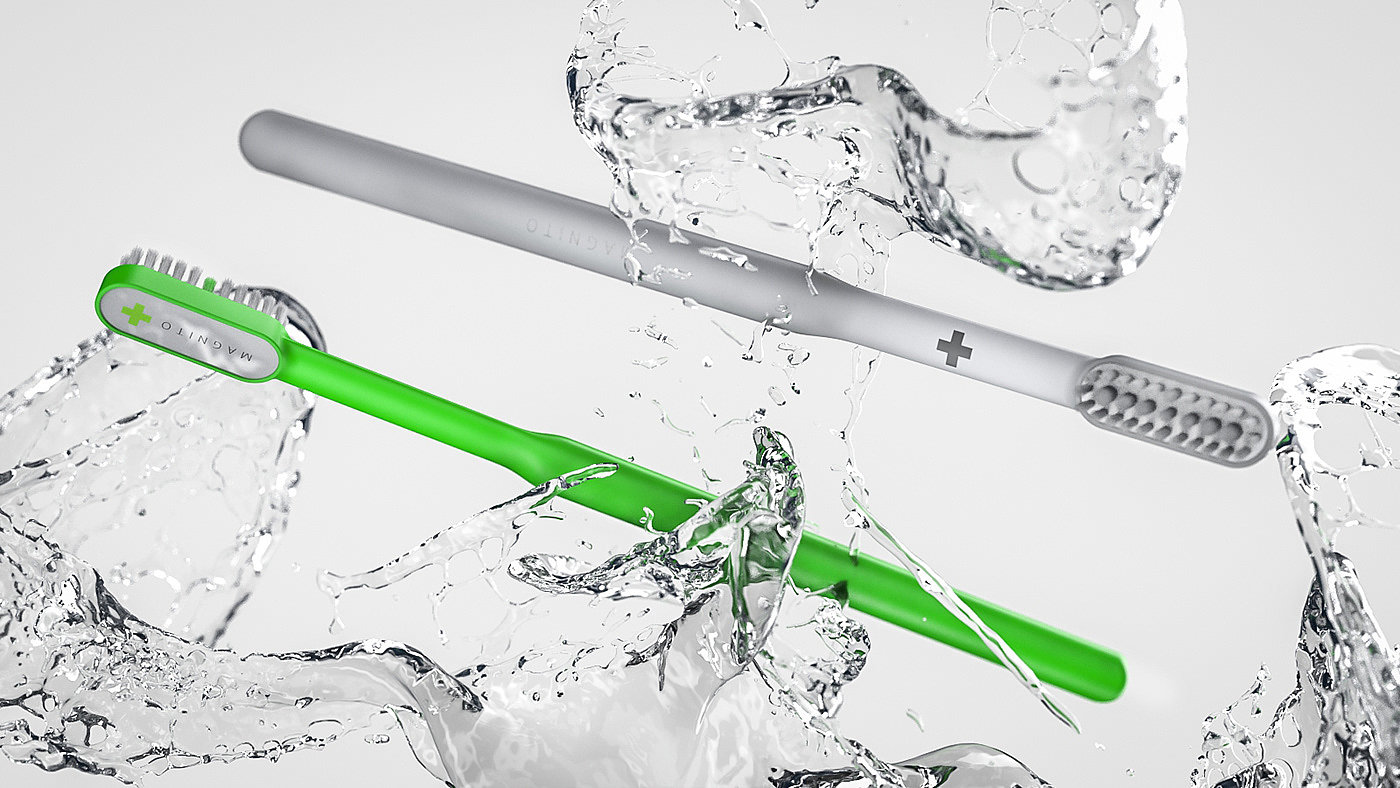Extremely simple wind，toothbrush，industrial design，