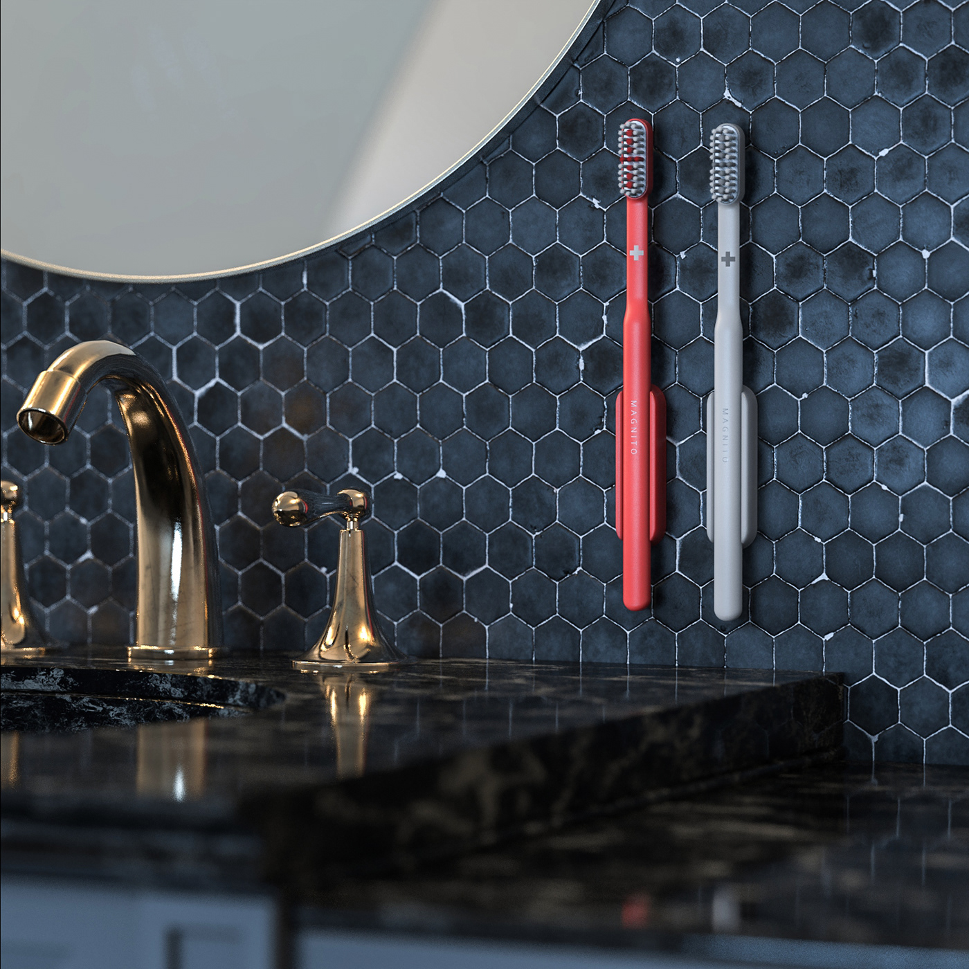 Extremely simple wind，toothbrush，industrial design，