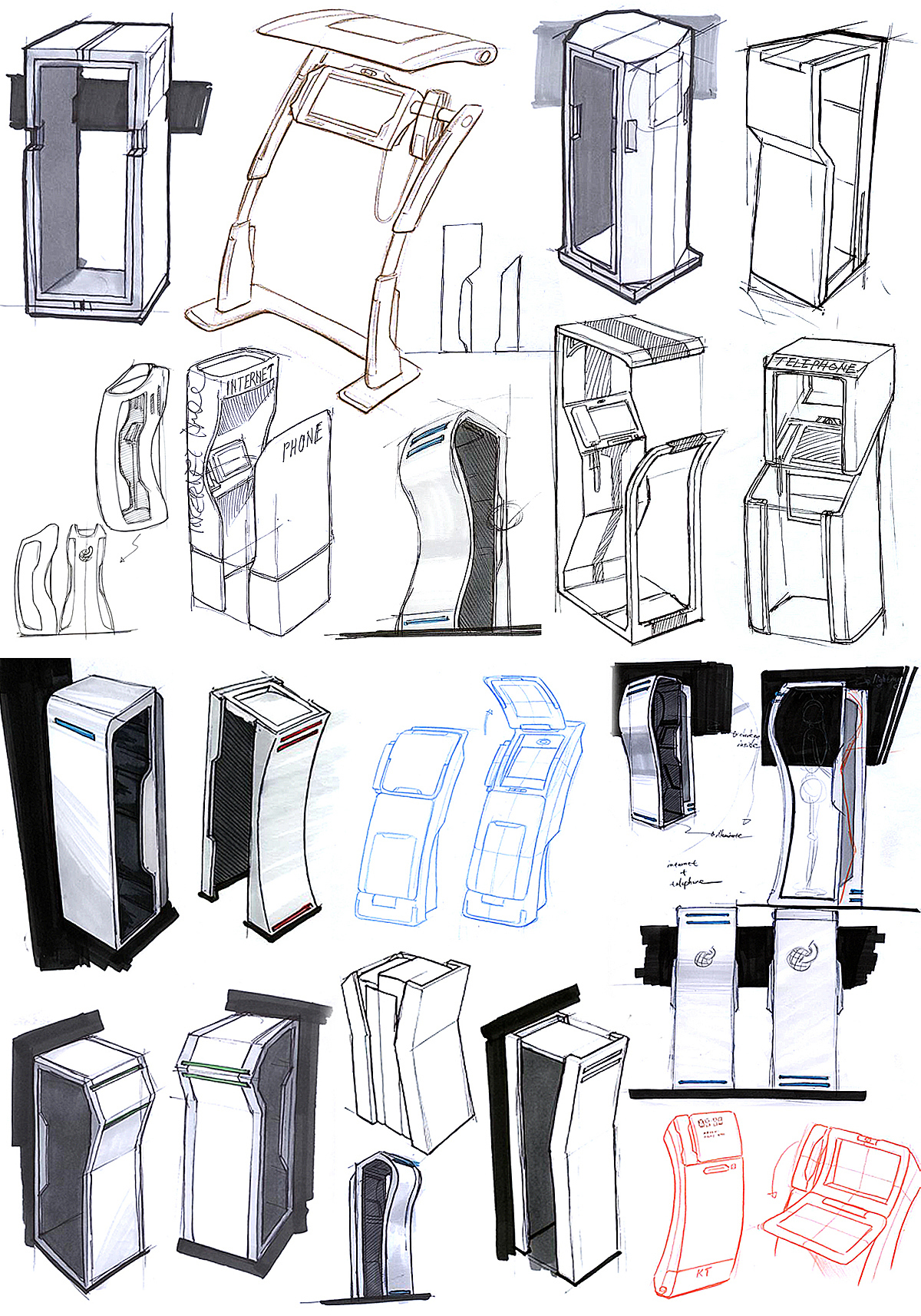 Hand drawn，draft，sketch，mobile phone，painting，