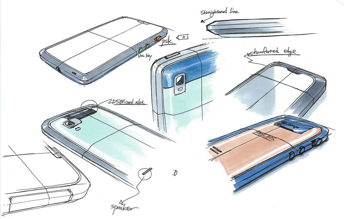 Hand drawn，draft，sketch，mobile phone，painting，