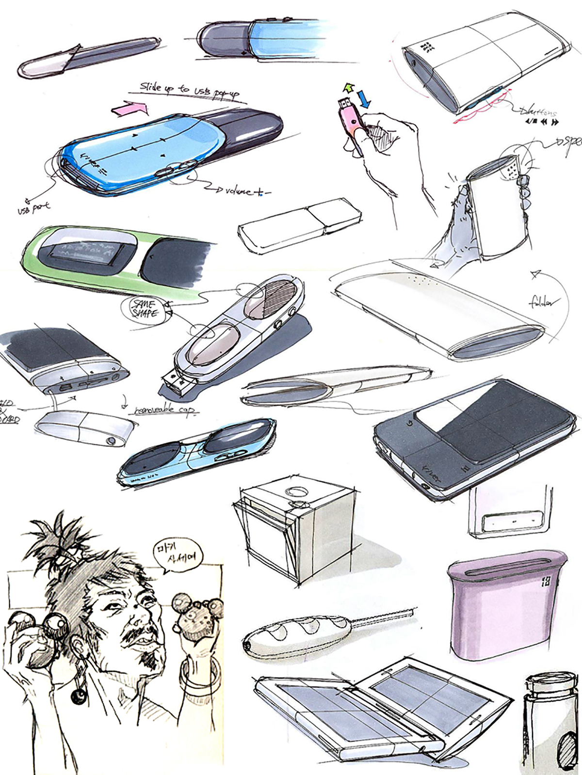 Hand drawn，draft，sketch，mobile phone，painting，