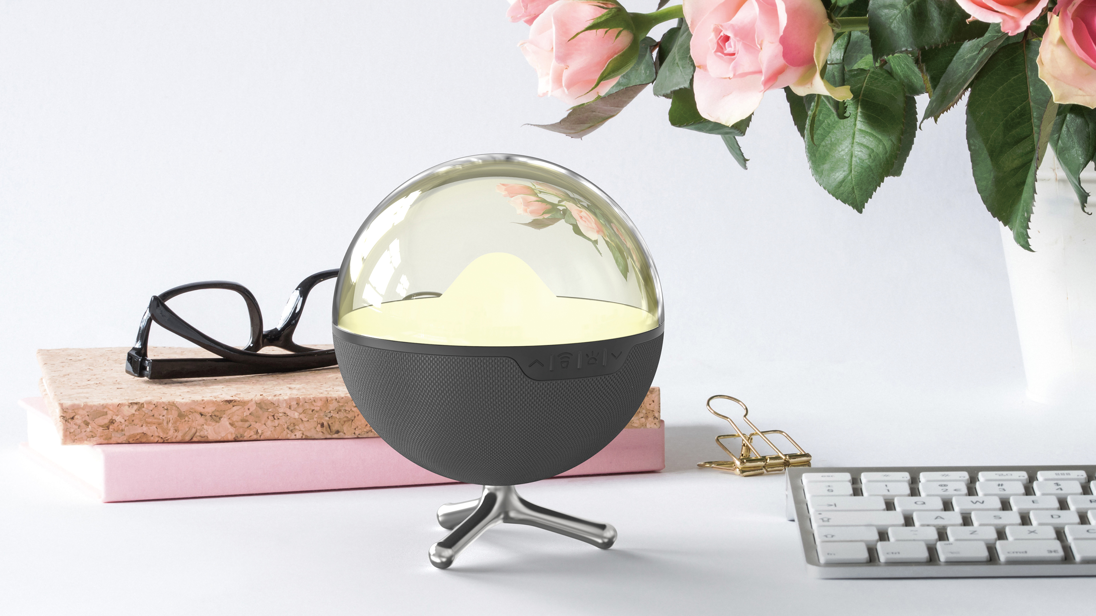 sound，lamp，ufo，Voice assistant，electronic product，