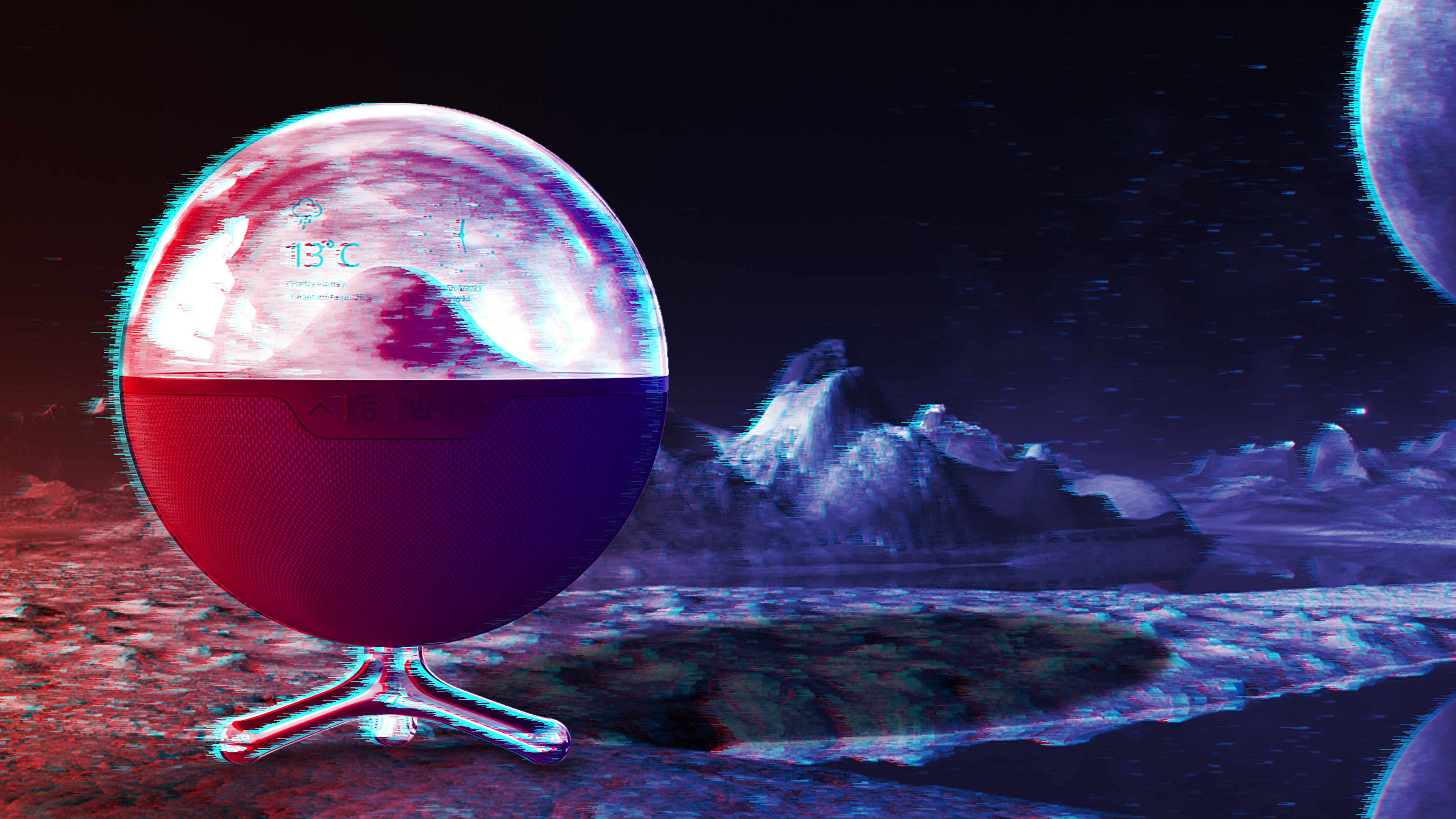 sound，lamp，ufo，Voice assistant，electronic product，