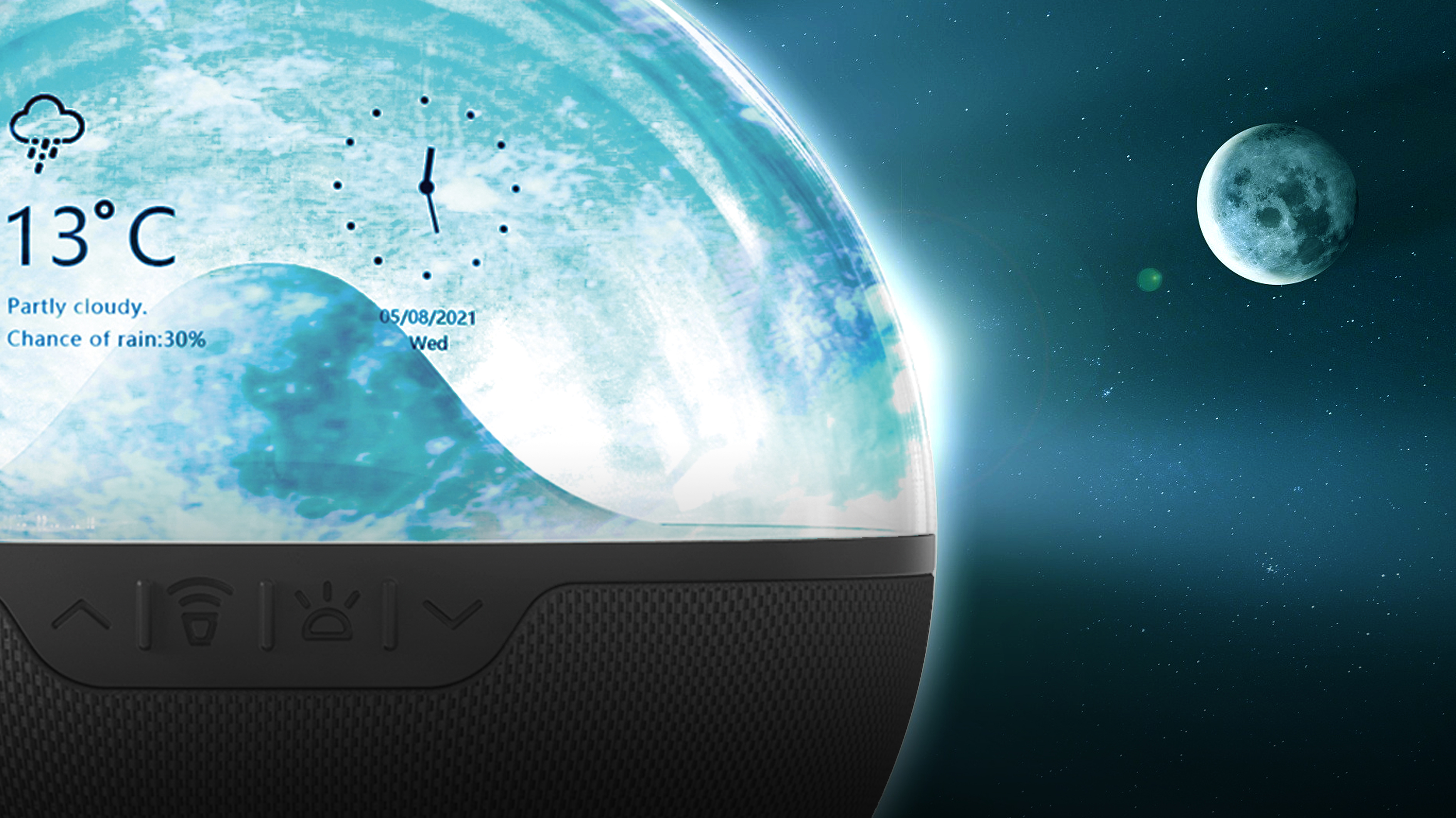 sound，lamp，ufo，Voice assistant，electronic product，