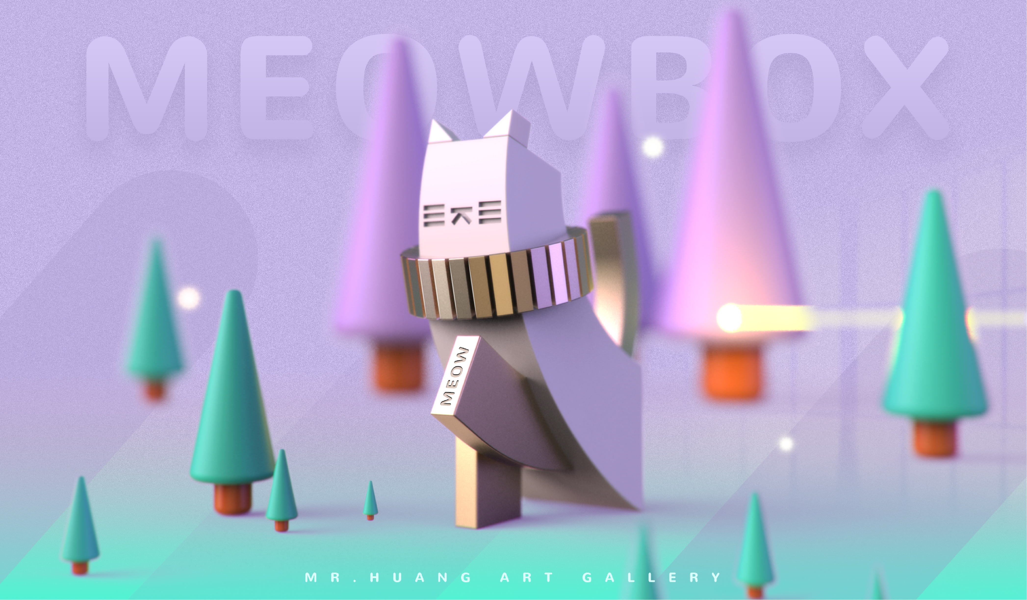 Cultural creation，Garage Kit，Hand drawn，IP，cat，mascot，Tide play，Render，