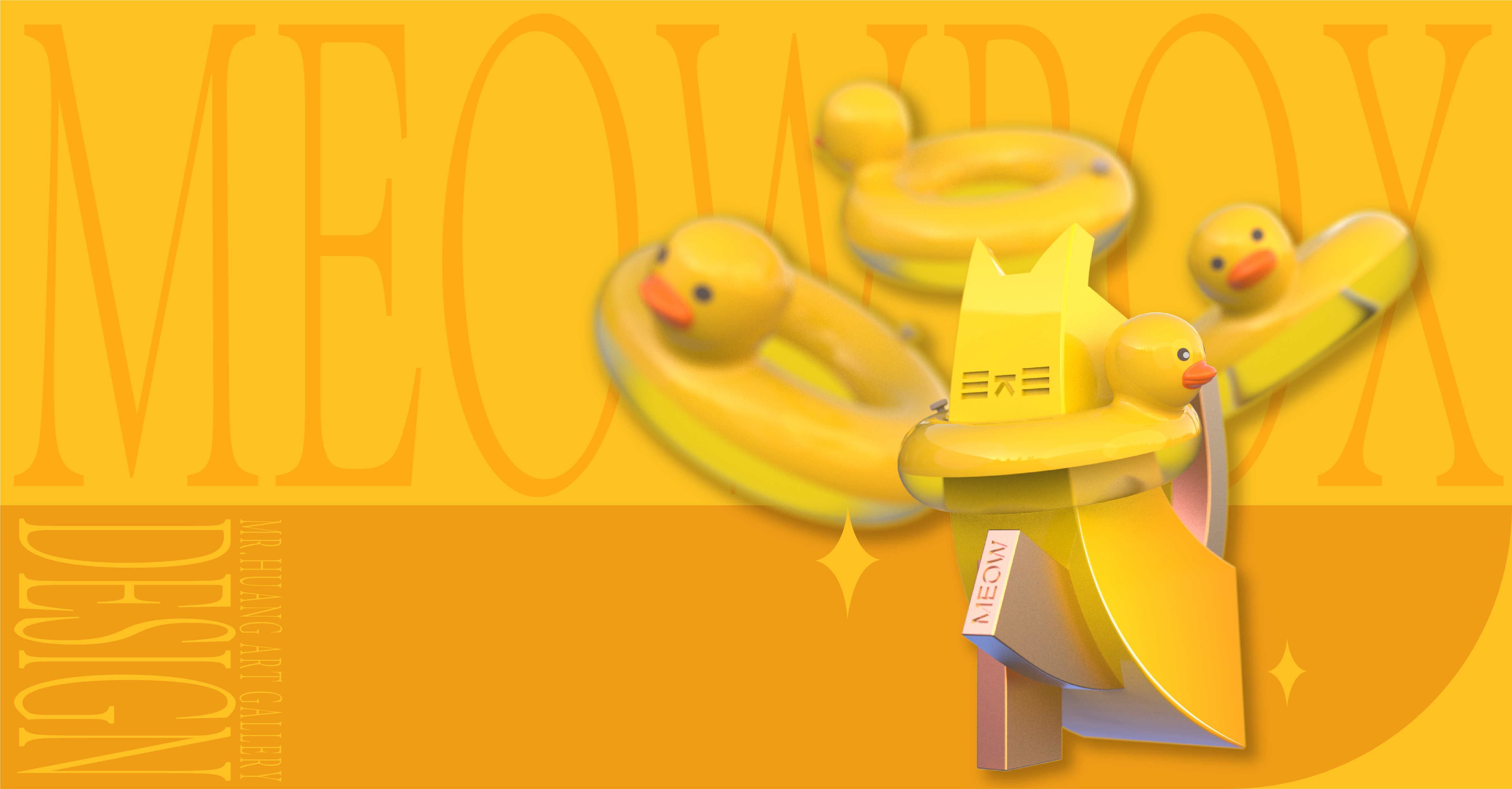 Cultural creation，Garage Kit，Hand drawn，IP，cat，mascot，Tide play，Render，