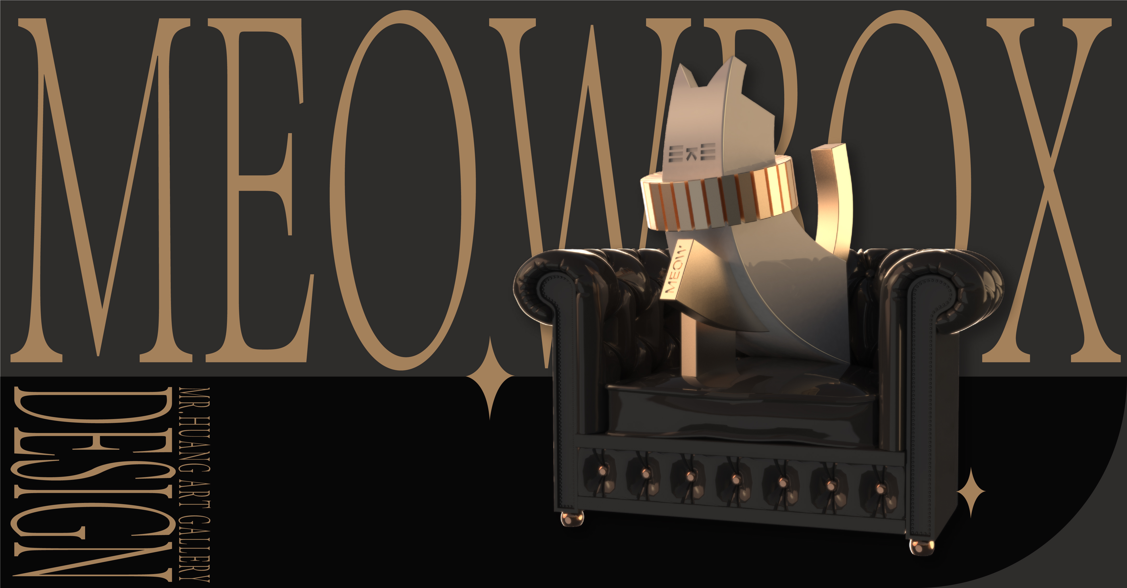 Cultural creation，Garage Kit，Hand drawn，IP，cat，mascot，Tide play，Render，